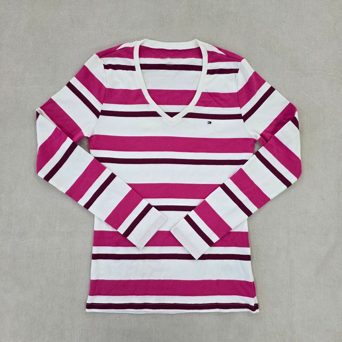 [M] 타미힐피거 브이넥 긴팔티 0202J 상품이미지1