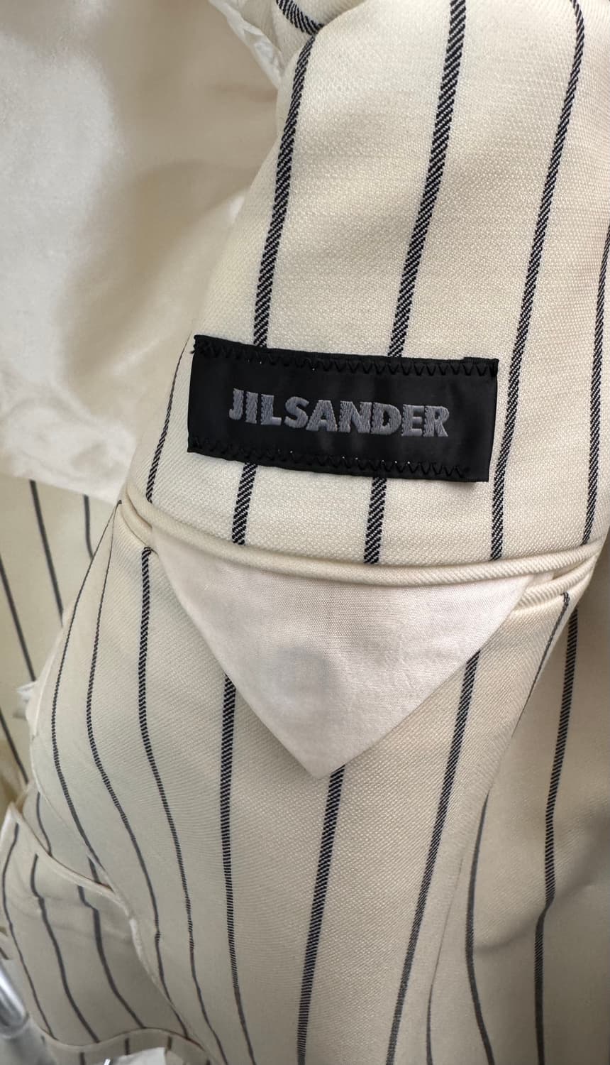 질 샌더(Jil Sander) 크롭  핀스트라이프 블레이저 상품이미지6