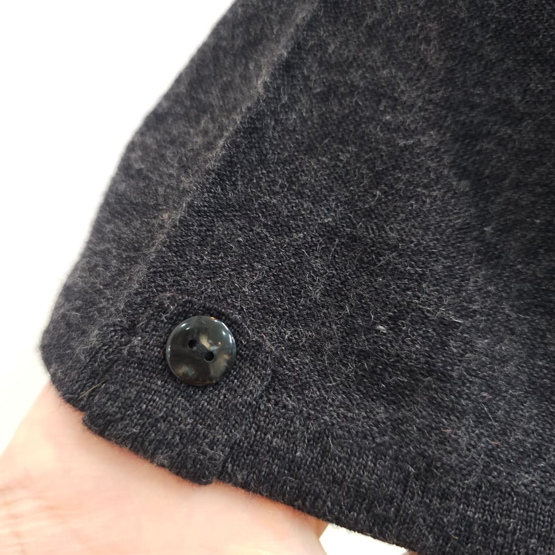 울혼방 멀티스트라이프 겨울 반팔 니트 상품이미지6