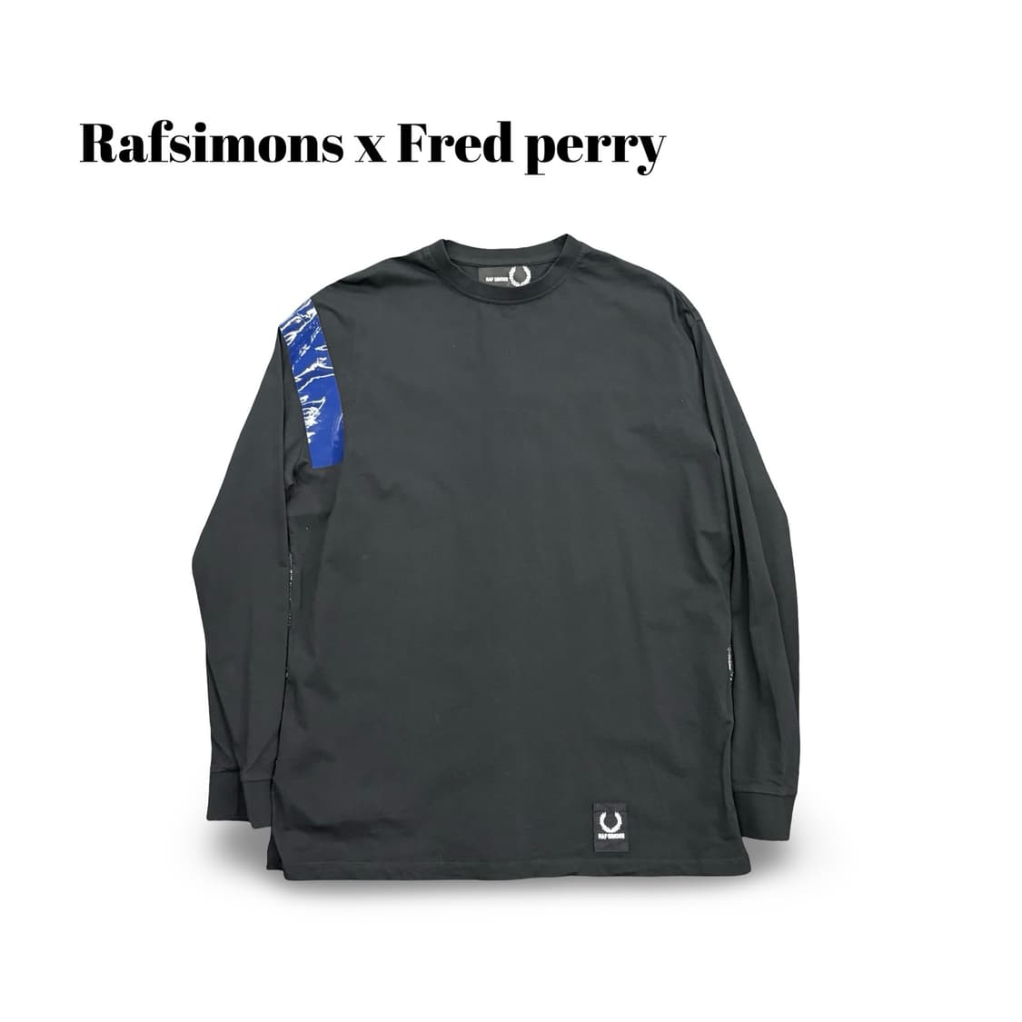 (100)라프시몬스 x 프레드페리 테이핑롱슬리브 상품이미지1