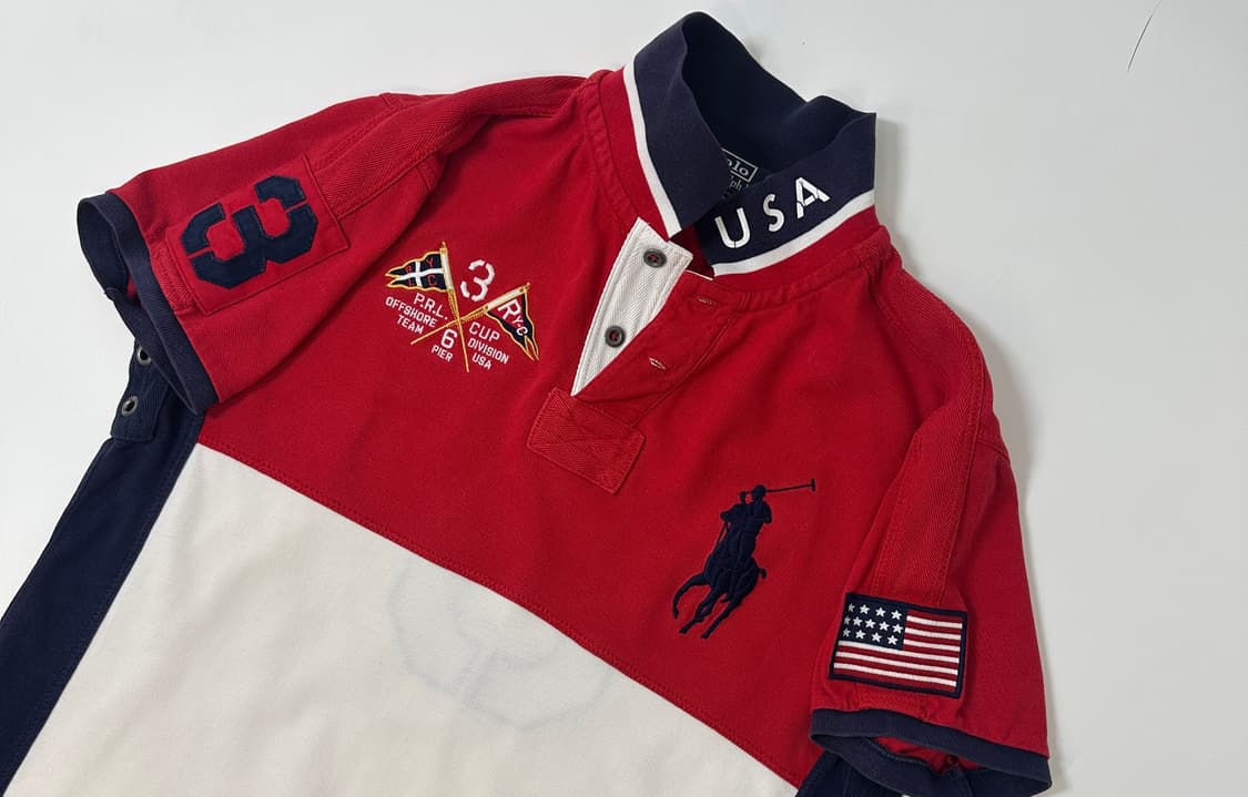 폴로 빅포니 성조기 럭비 셔츠  상품이미지1