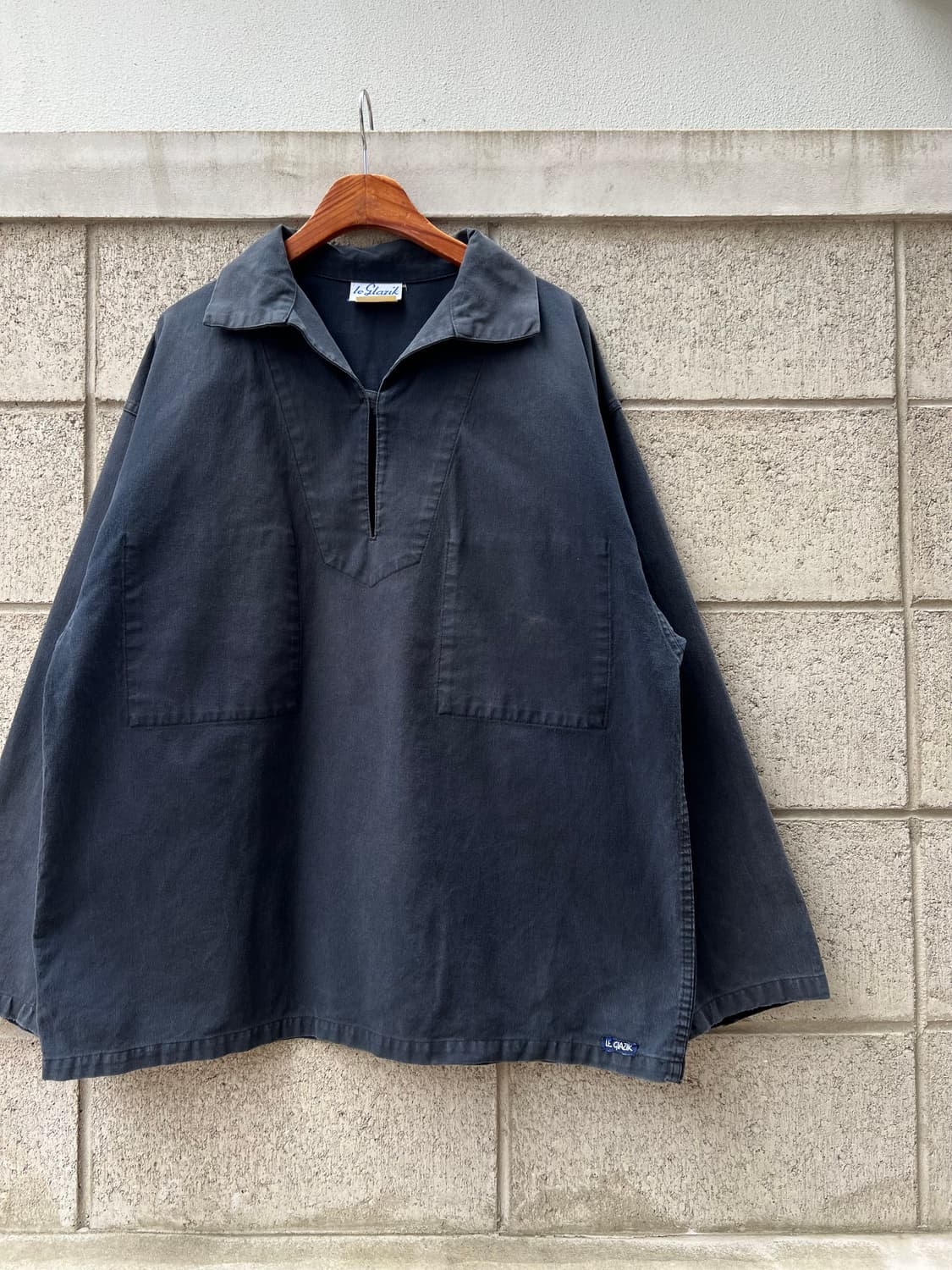 FRENCH FADED FISHERMAN 블랙프렌치워크스목자켓 상품이미지5