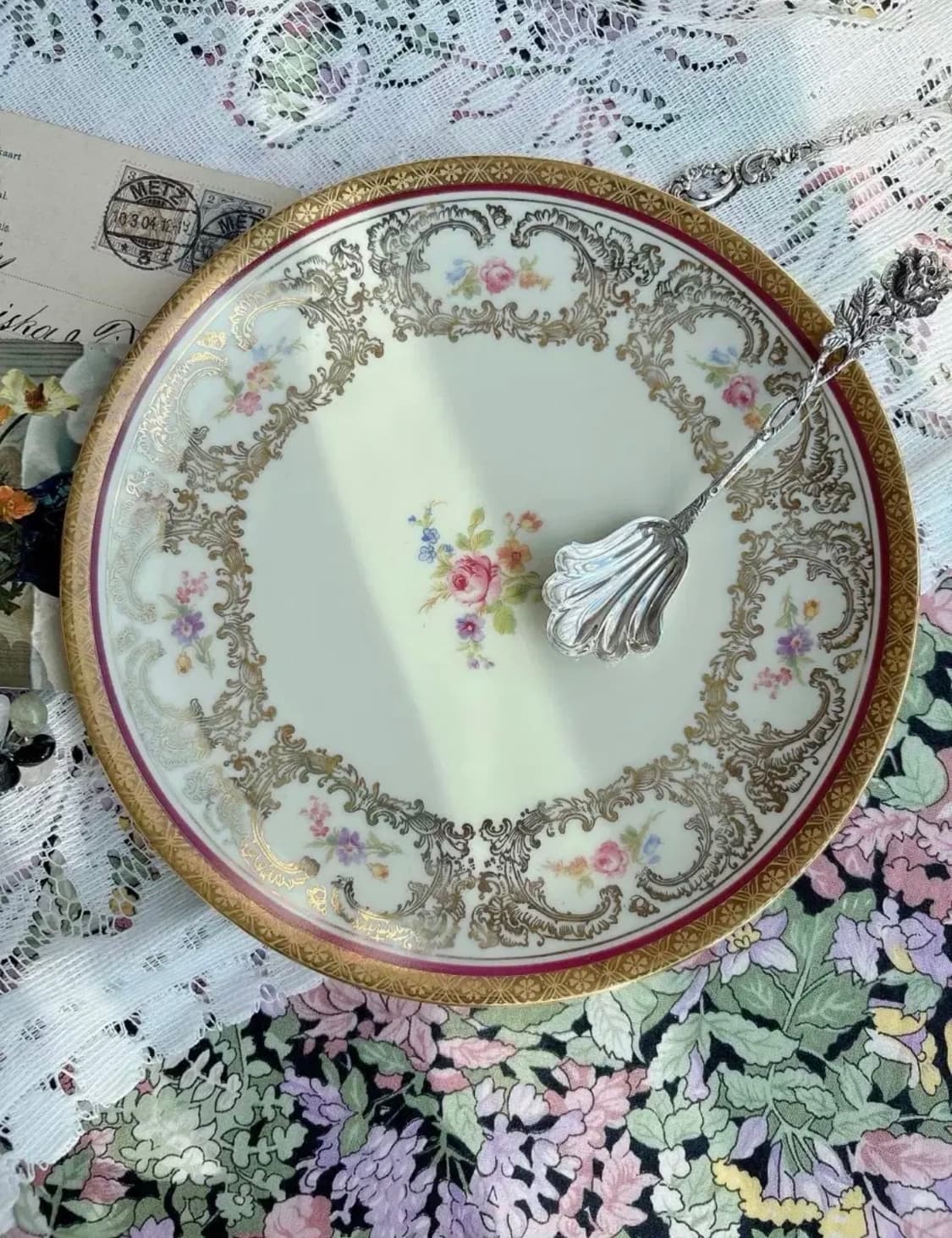 독일 빈티지 젤트만바이덴 헤비골드 샐럿접시 상품이미지2