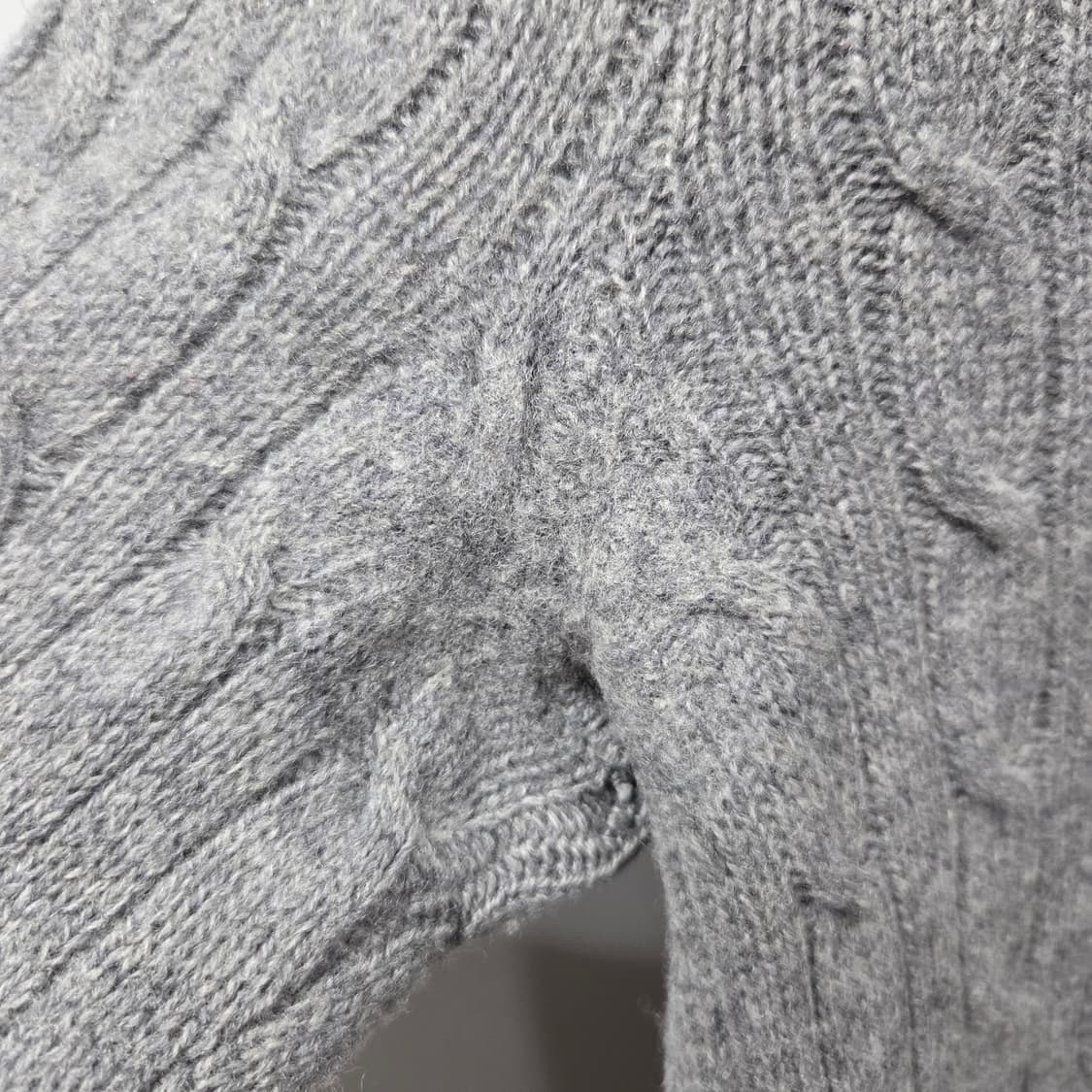 폴로랄프로렌 스포츠 우먼 램스울 케이블 브이넥 니트 M 상품이미지6