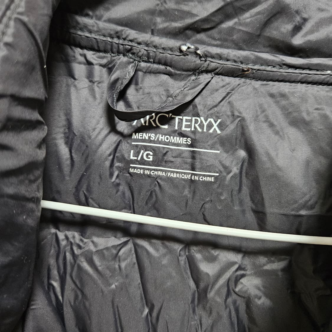 (L/100) 아크테릭스 빈티지 경량 패딩 블랙 상품이미지4