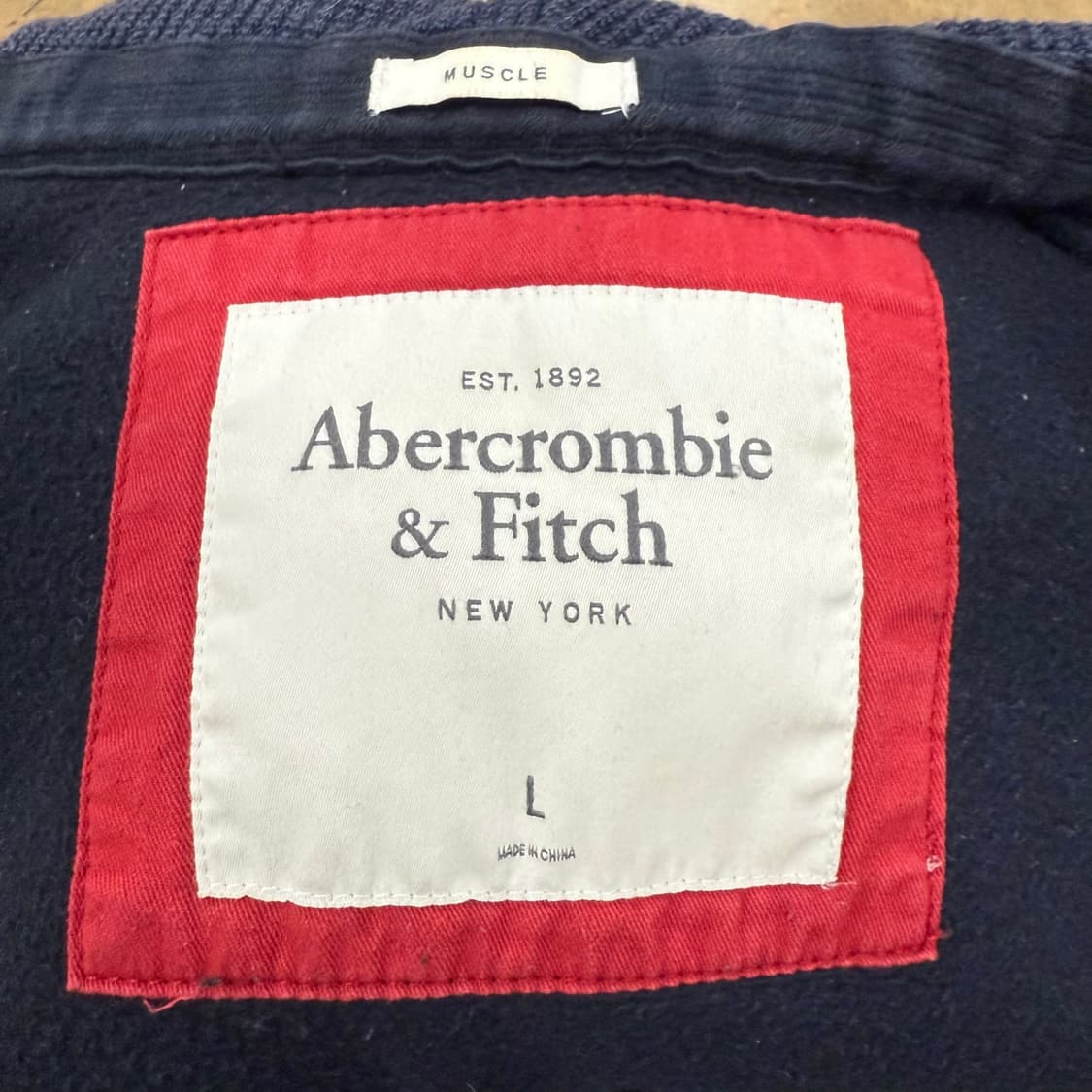 아베크롬비 검빨 후드집업  상품이미지5