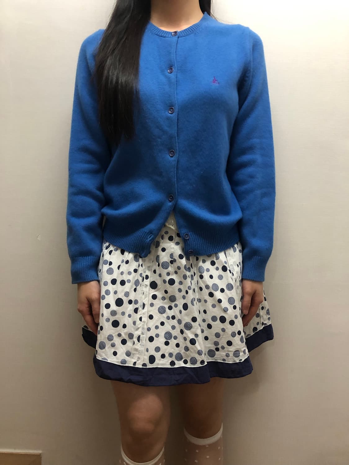 빈티지 빈폴 블루 가디건 상품이미지4