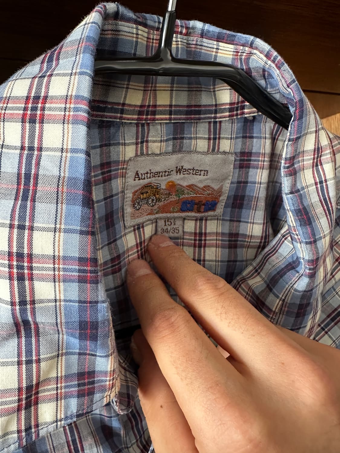 Authentic Western 체크 웨스턴 셔츠 상품이미지2