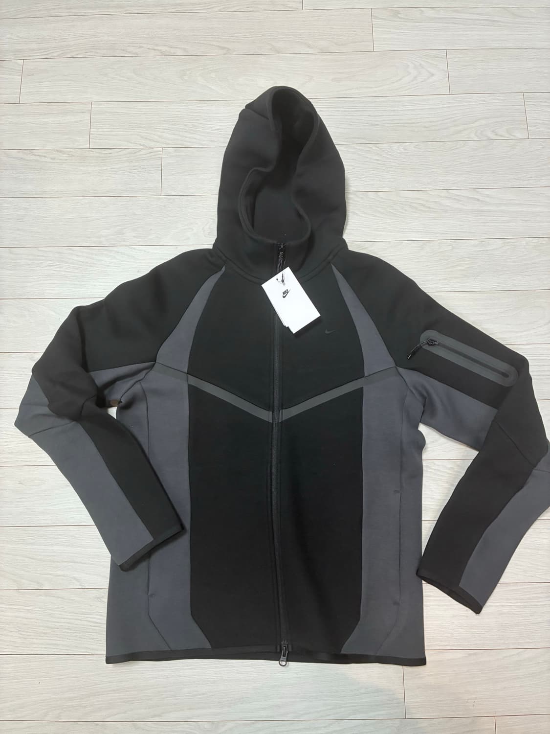 (새상품) 나이키 테크 플리스 후드집업 블랙 상품이미지2