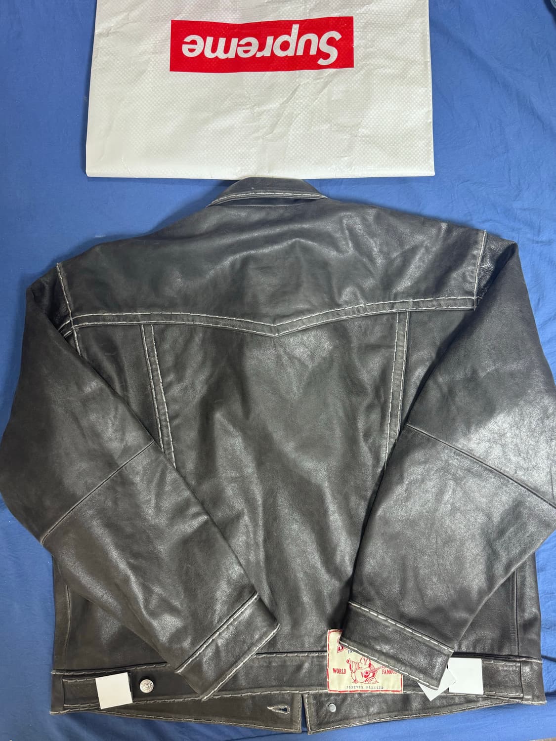 슈프림 X 트루릴리전 레더 트러커 자켓 상품이미지5