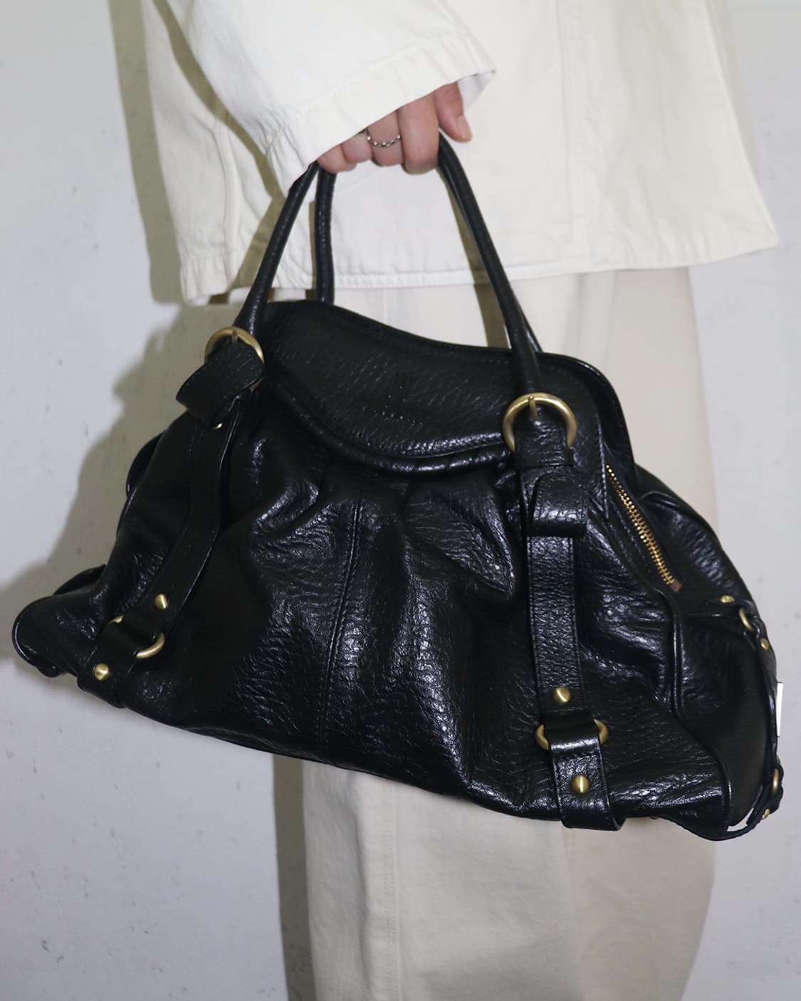 미쏘니 그레인드 레더 핸드백 상품이미지2