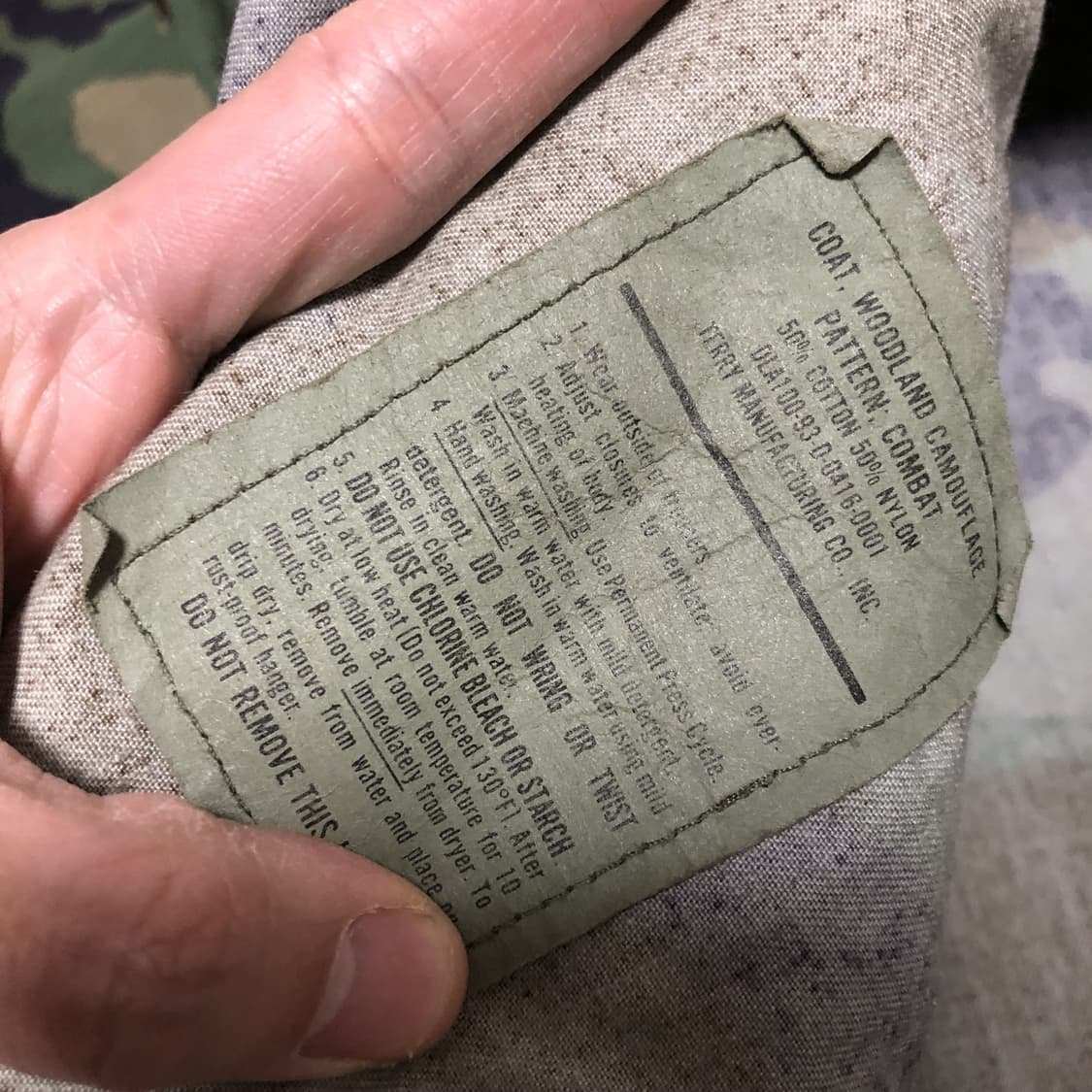 (S-R) 미군 US ARMY 비디유 BDU 우드랜드 춘추용 트윌 자켓 상품이미지3