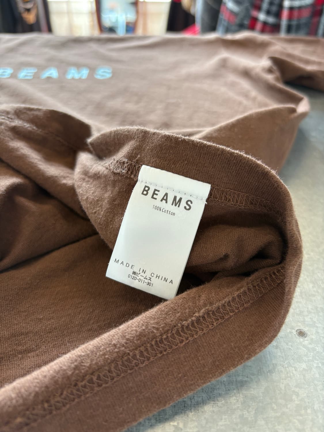 빔즈 BEAMS 로고 티셔츠 상품이미지4