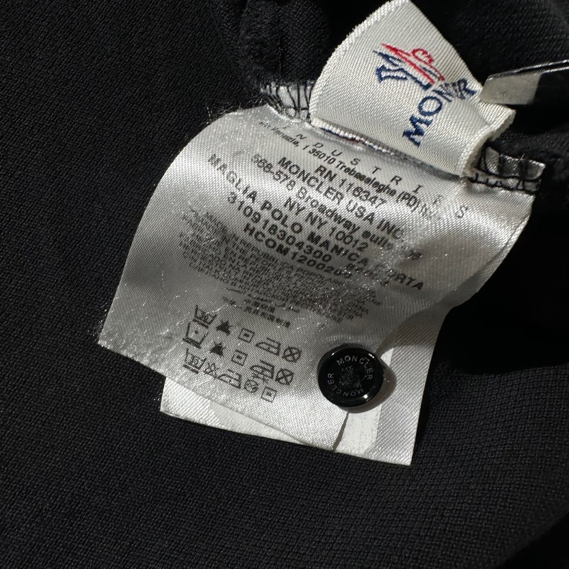 몽클레어 로고 패치 피케 카라 반팔 티셔츠 상품이미지7