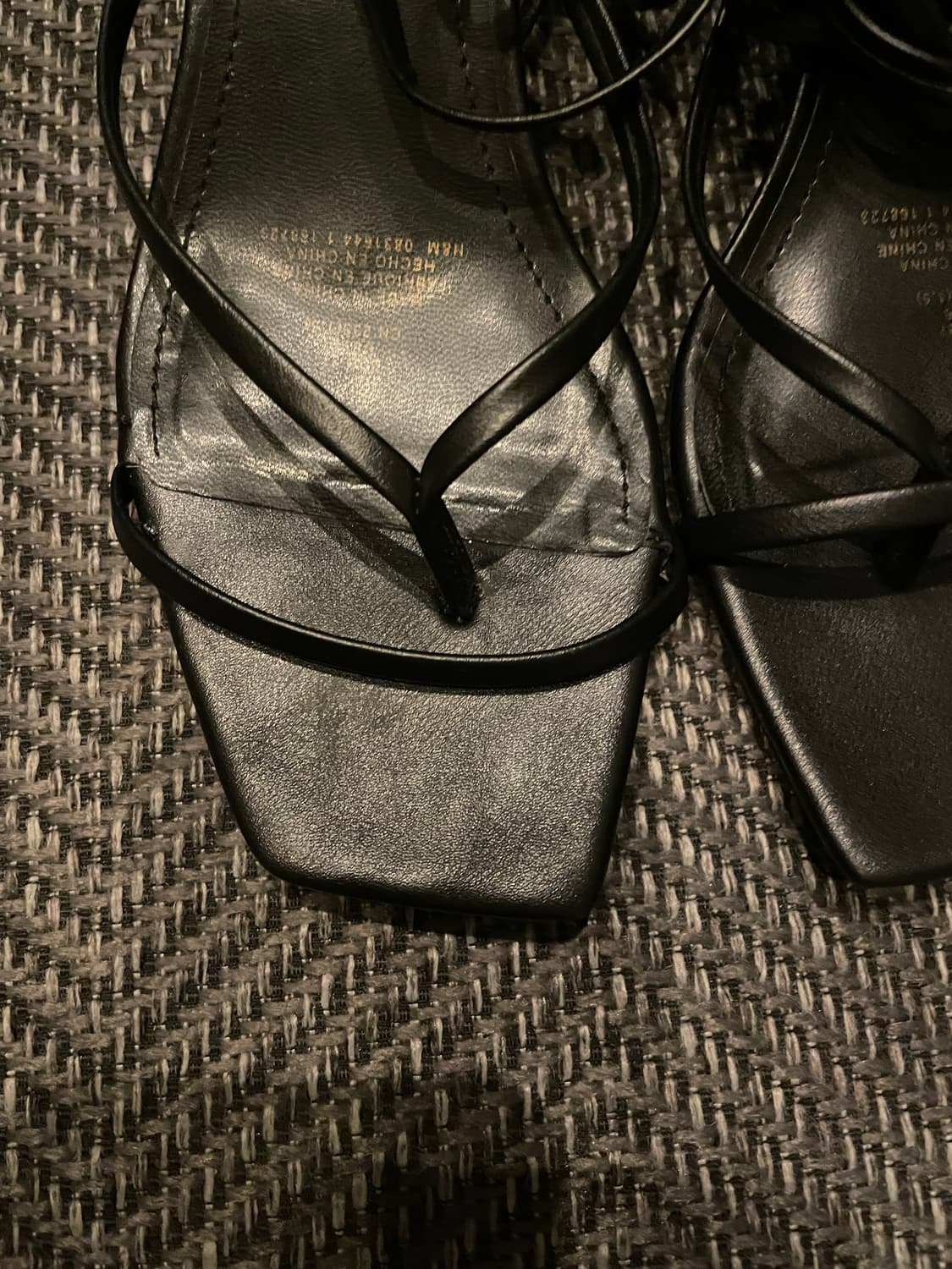H&M 스트랩 샌들 블랙 EU37/한국240 상품이미지2