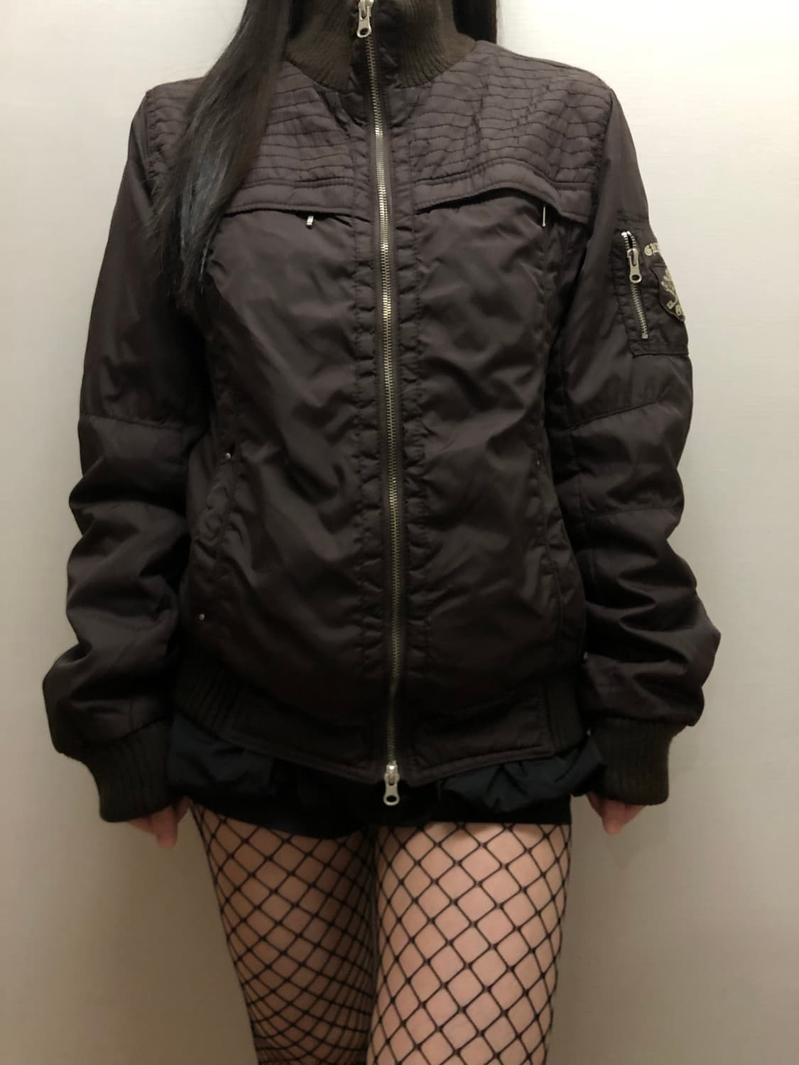 빈티지 게스 다크 브라운 점퍼 상품이미지5