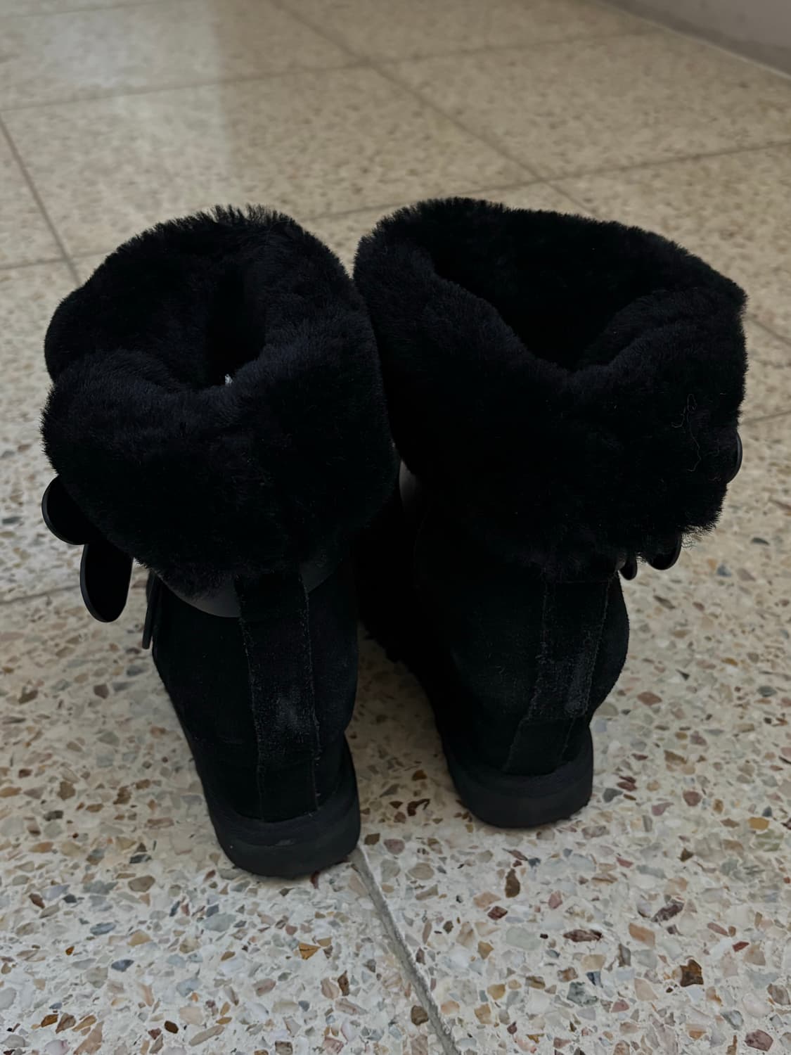 아쉬 스웨이드 퍼 버클 부츠힐 36(230) 상품이미지3