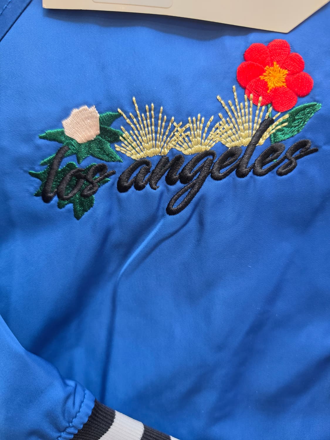 LAP 브랜드 블루 컬러 유니섹스 빈티지 스타디움 자켓- F 상품이미지2