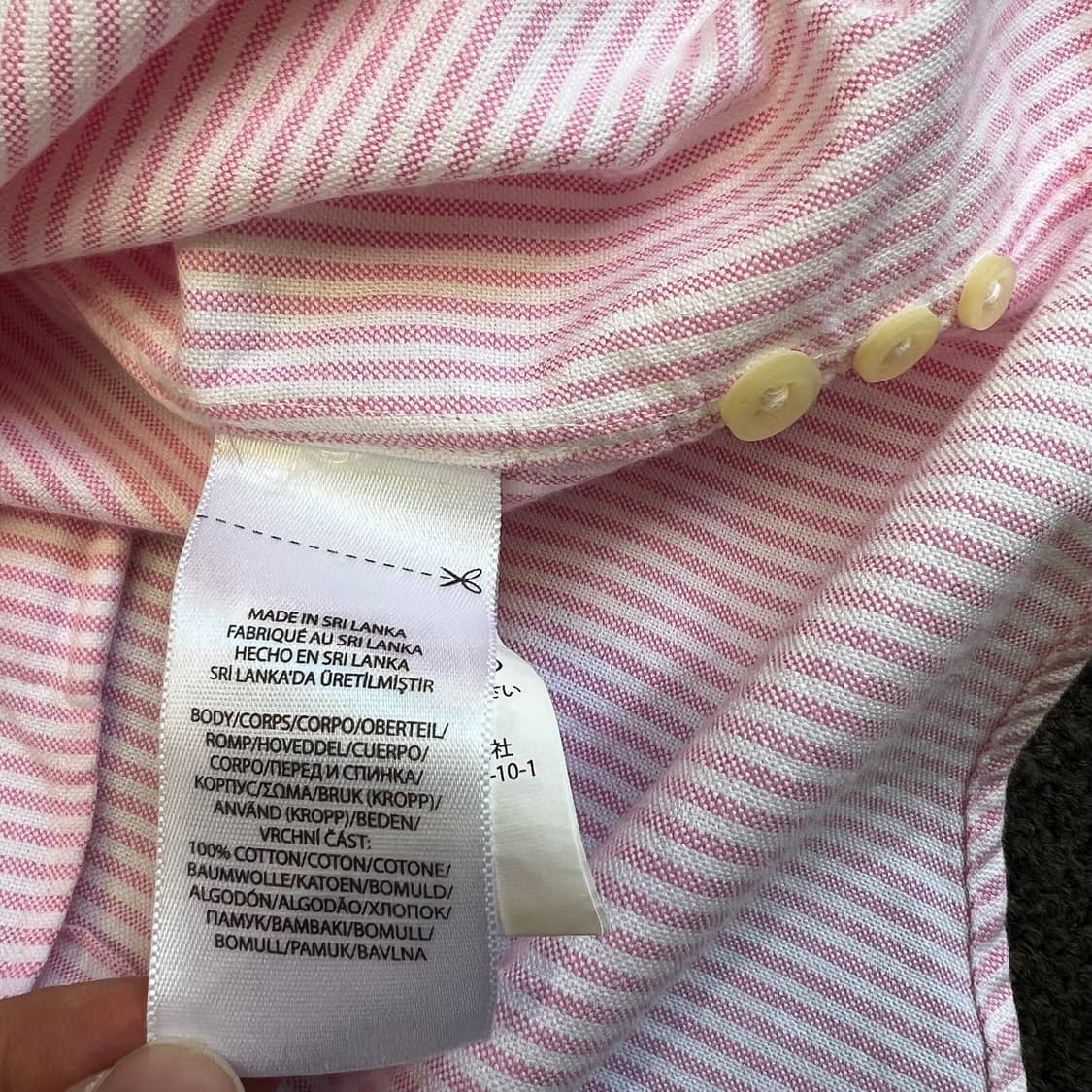 랄프로렌 핑크 스트라이프 셔츠 상품이미지6