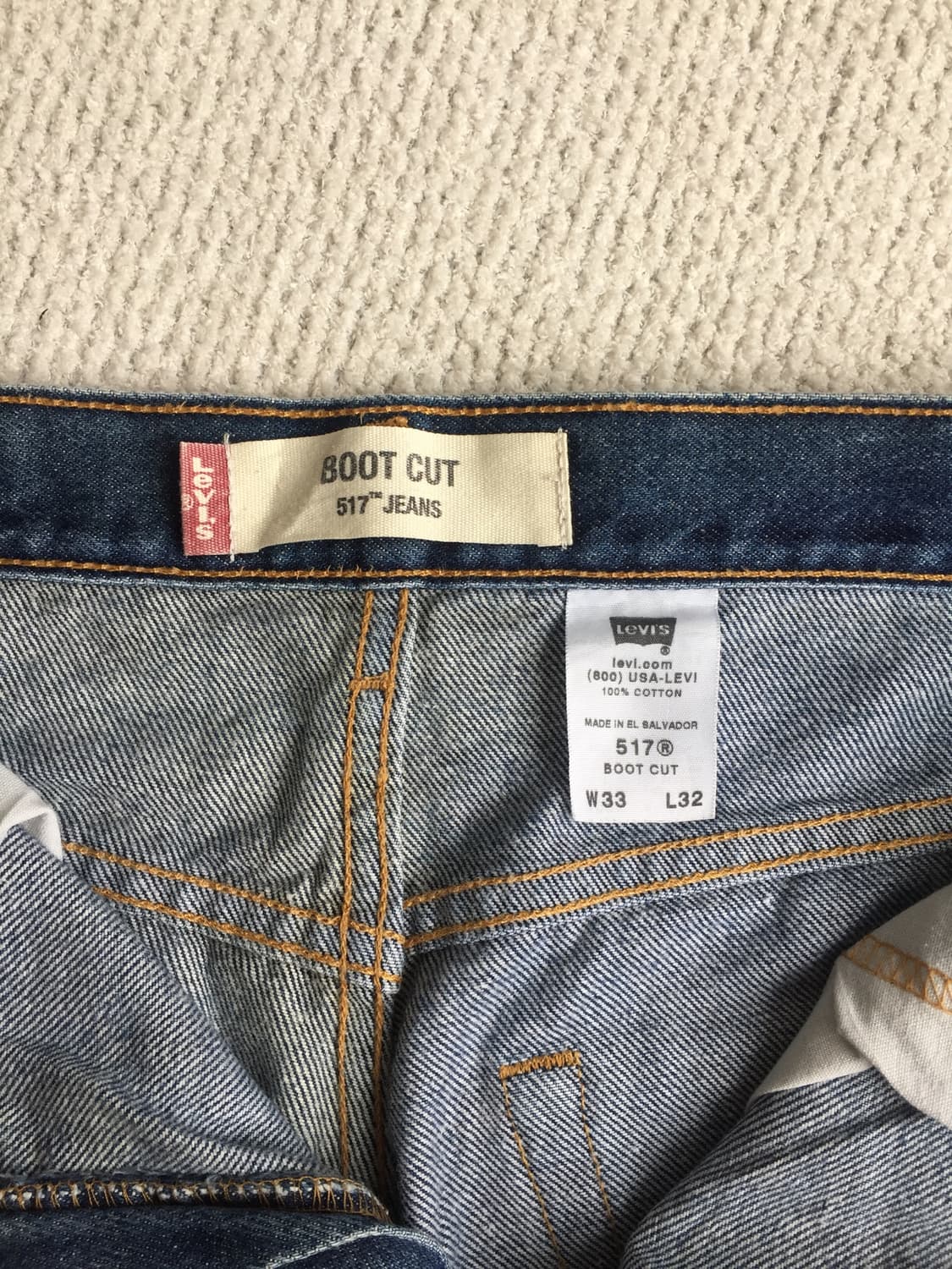 00‘s levis 리바이스 517 부츠컷 데님 굿사이즈 굿에이징 상품이미지8