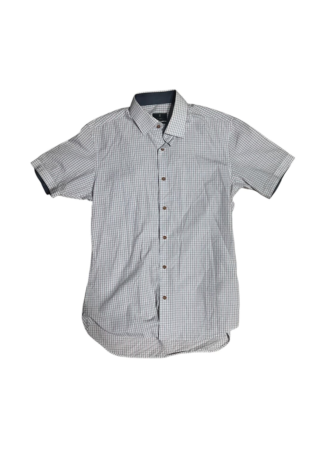 랑방 체크 반팔 셔츠 상품이미지1