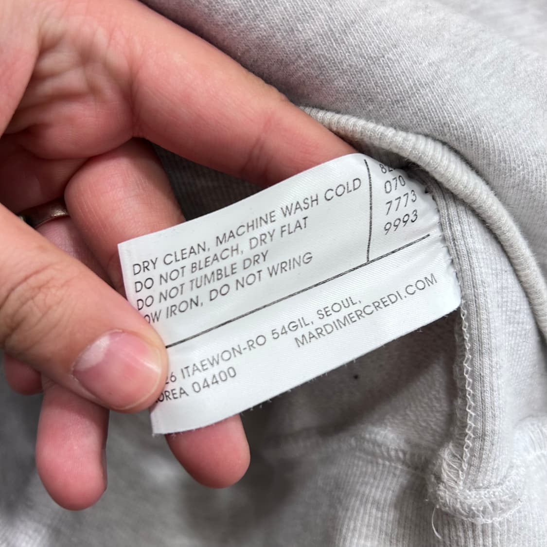 마르디 메크르디 그레이퍼플 플라워 맨투맨 상품이미지4