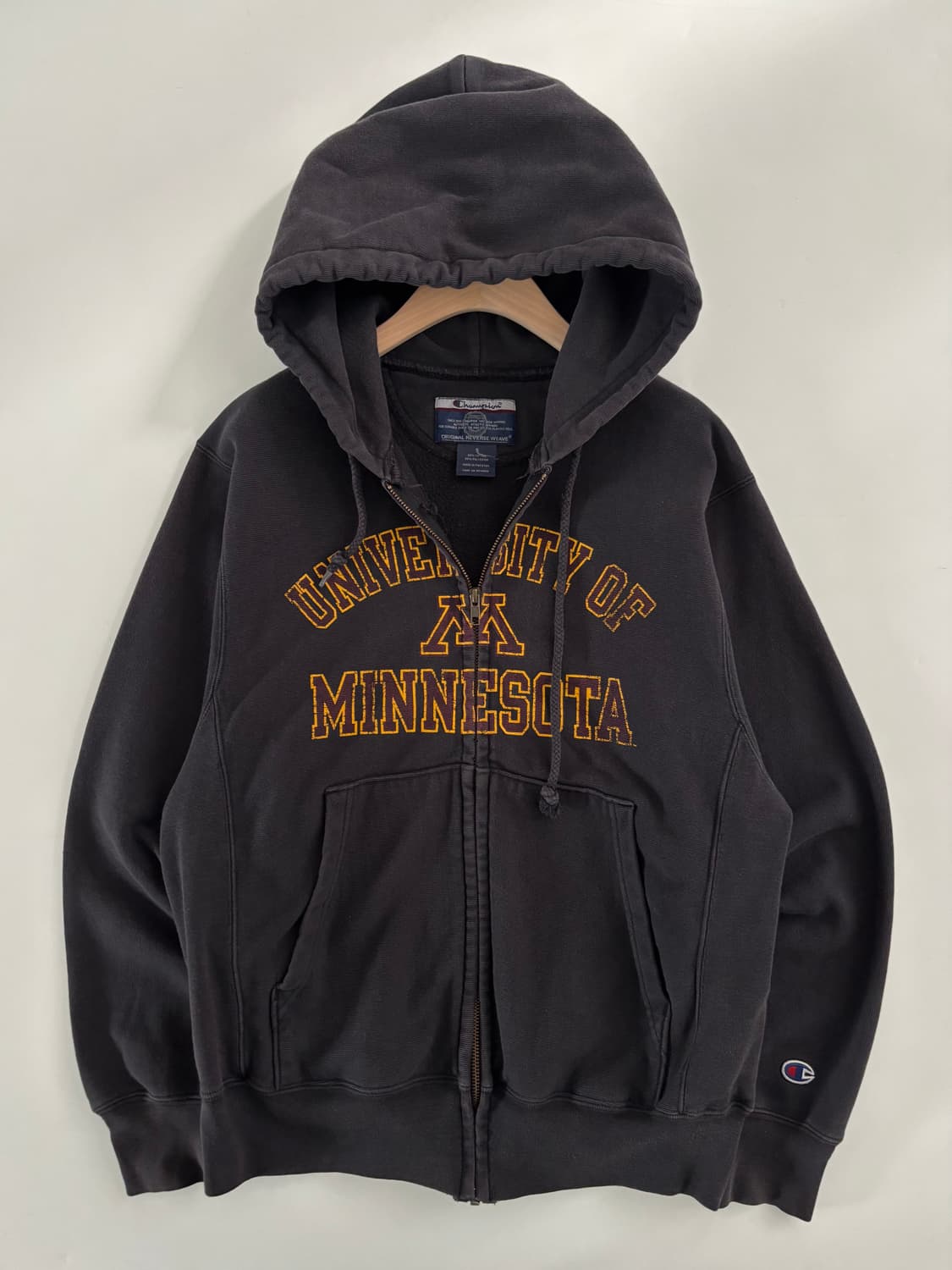 Champion 챔피온 미네소타 로고 리버스위브 후드집업 상품이미지4