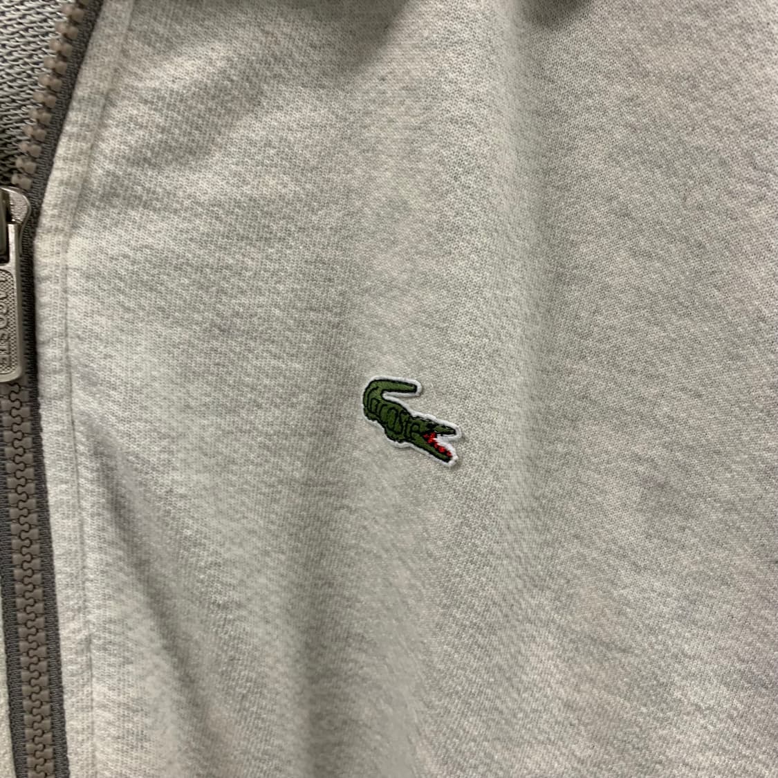 라코스테 그레이 배색 코튼 집업 상품이미지4