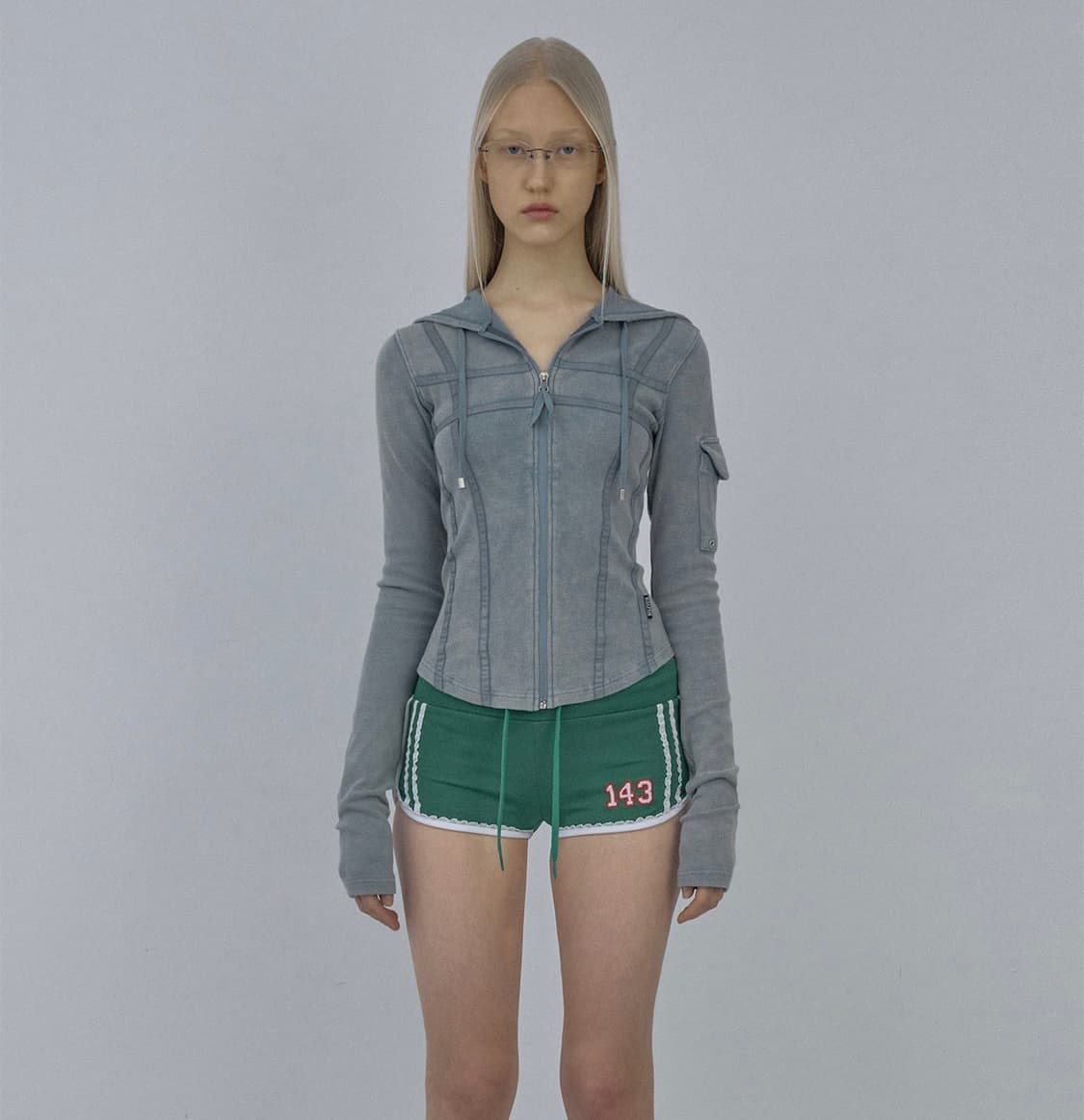 스컬프터 Washed Bondage Hoodie Washed Sage 상품이미지1