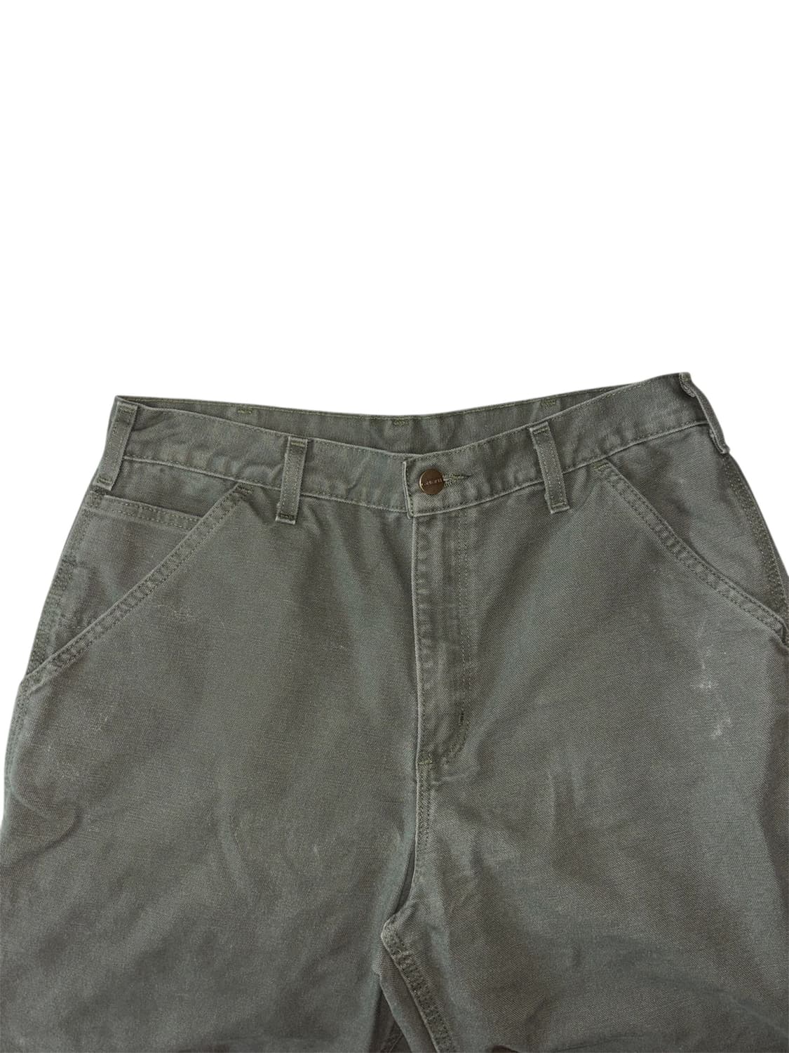 칼하트 b11 모스그린 싱글니 카펜터 워크팬츠 상품이미지4