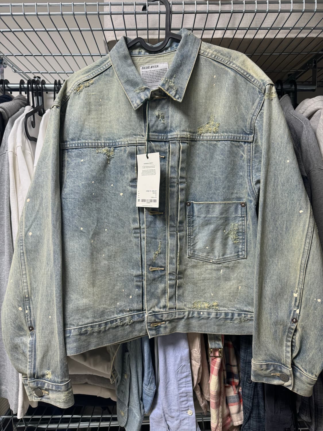 새상품 비헤비어 데님자켓 2사이즈 상품이미지3