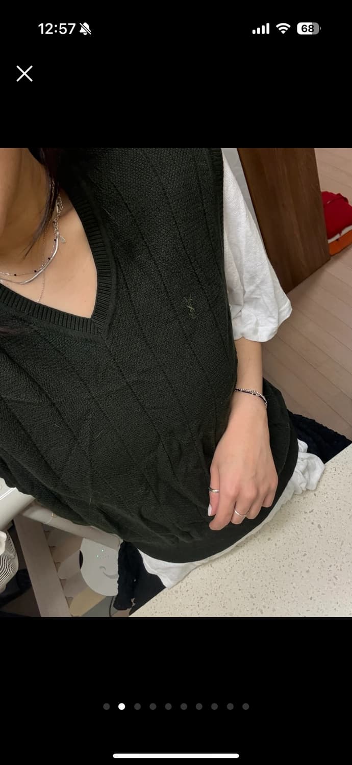 입생로랑 정품 니트 베스트 (100) 상품이미지5