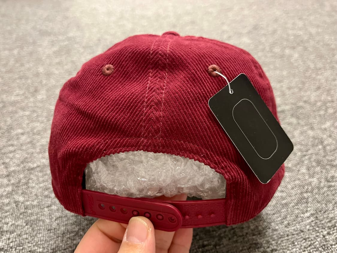 타이틀리스트 코듀로이 스냅백 버건디 새제품 상품이미지4