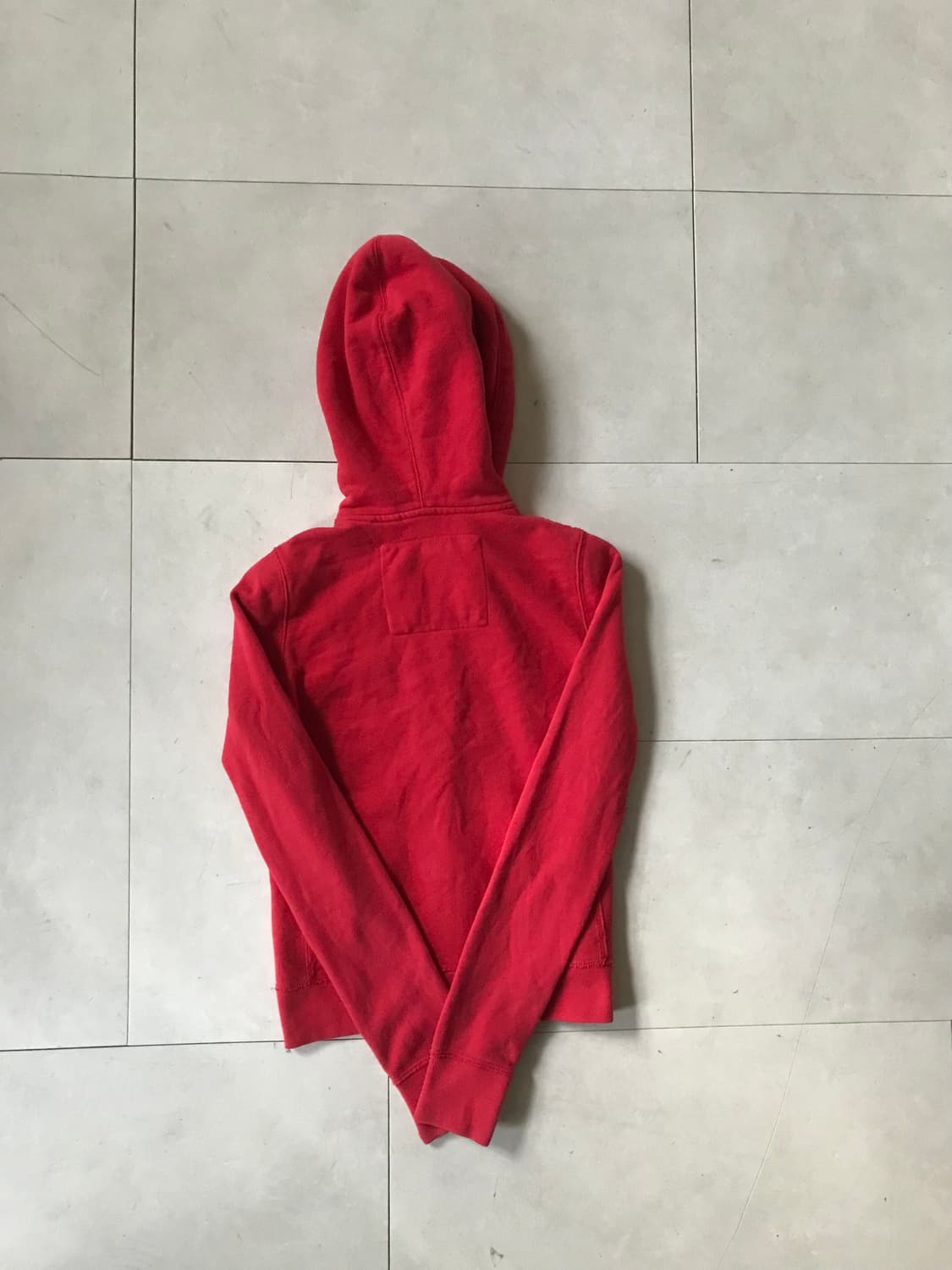 아베크롬비 레드 딱붙핏 후드집업 상품이미지7