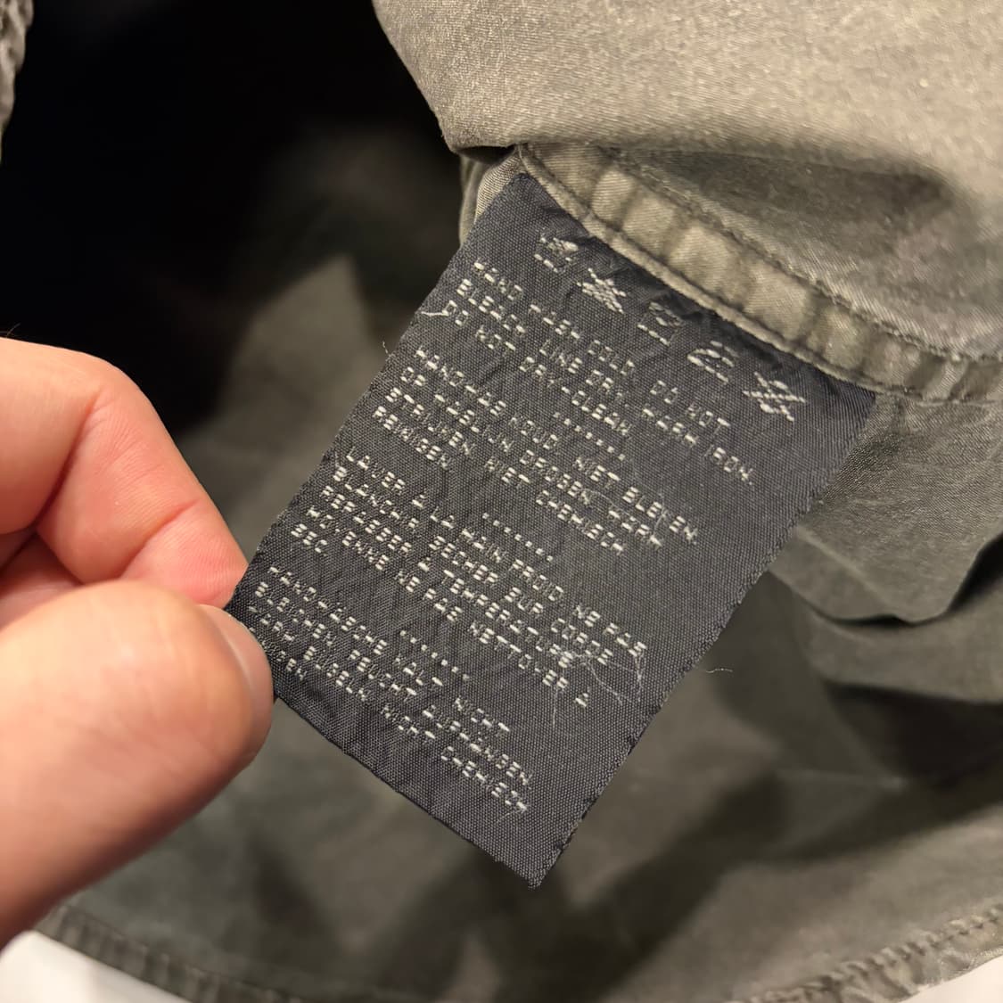 [M] 할리데이비슨 왁스 패치 워크 셔츠 카키 B499 상품이미지9