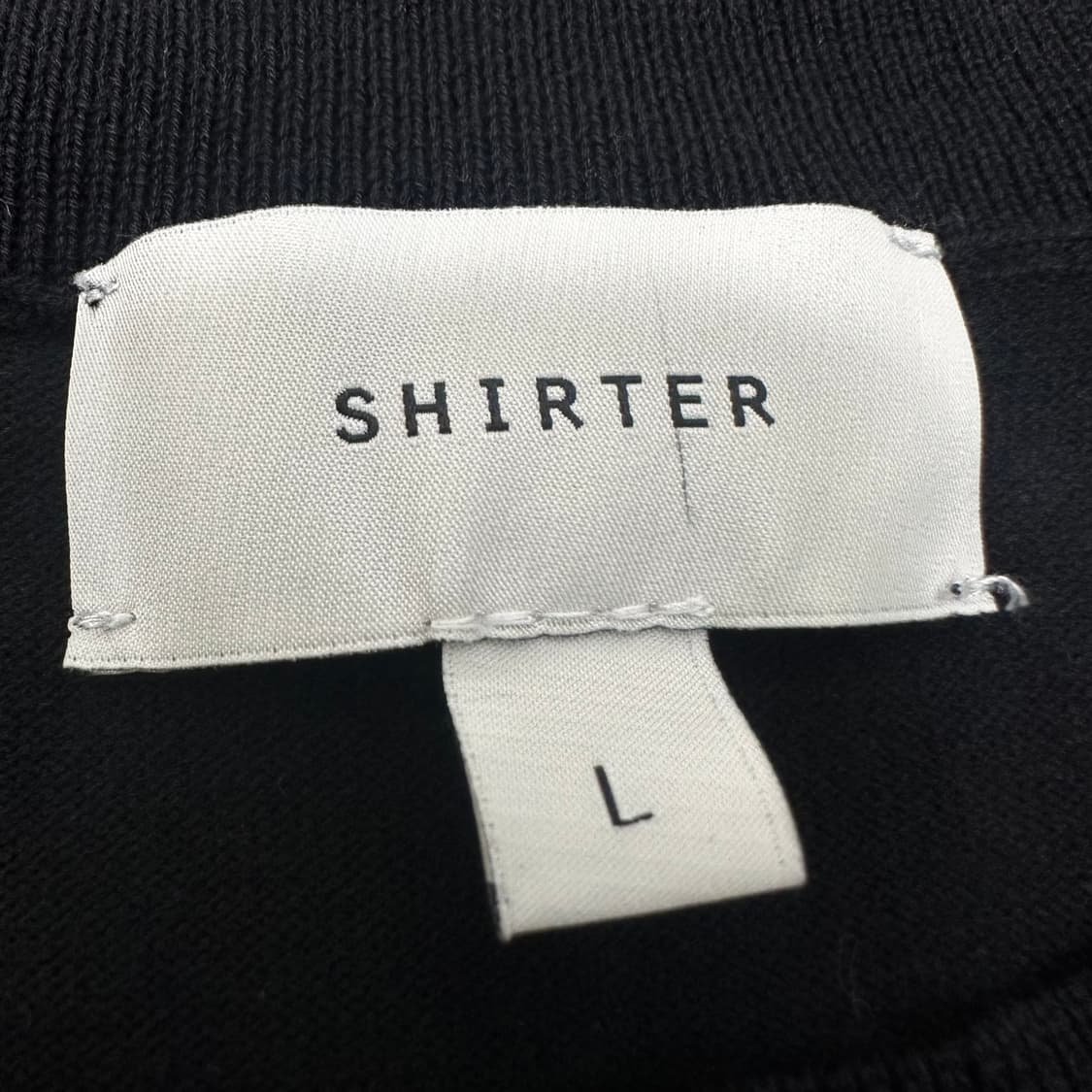 shirter 셔터 여성 니트 반팔 L 상품이미지3