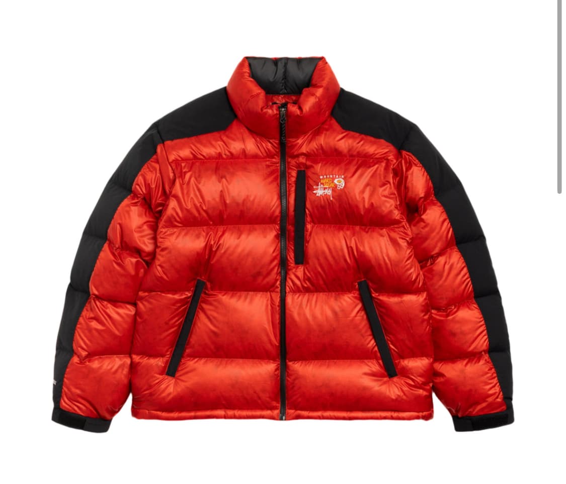 스투시 x 마운틴 하드웨어 서브제로 다운 자켓 데저트 레드 상품이미지1