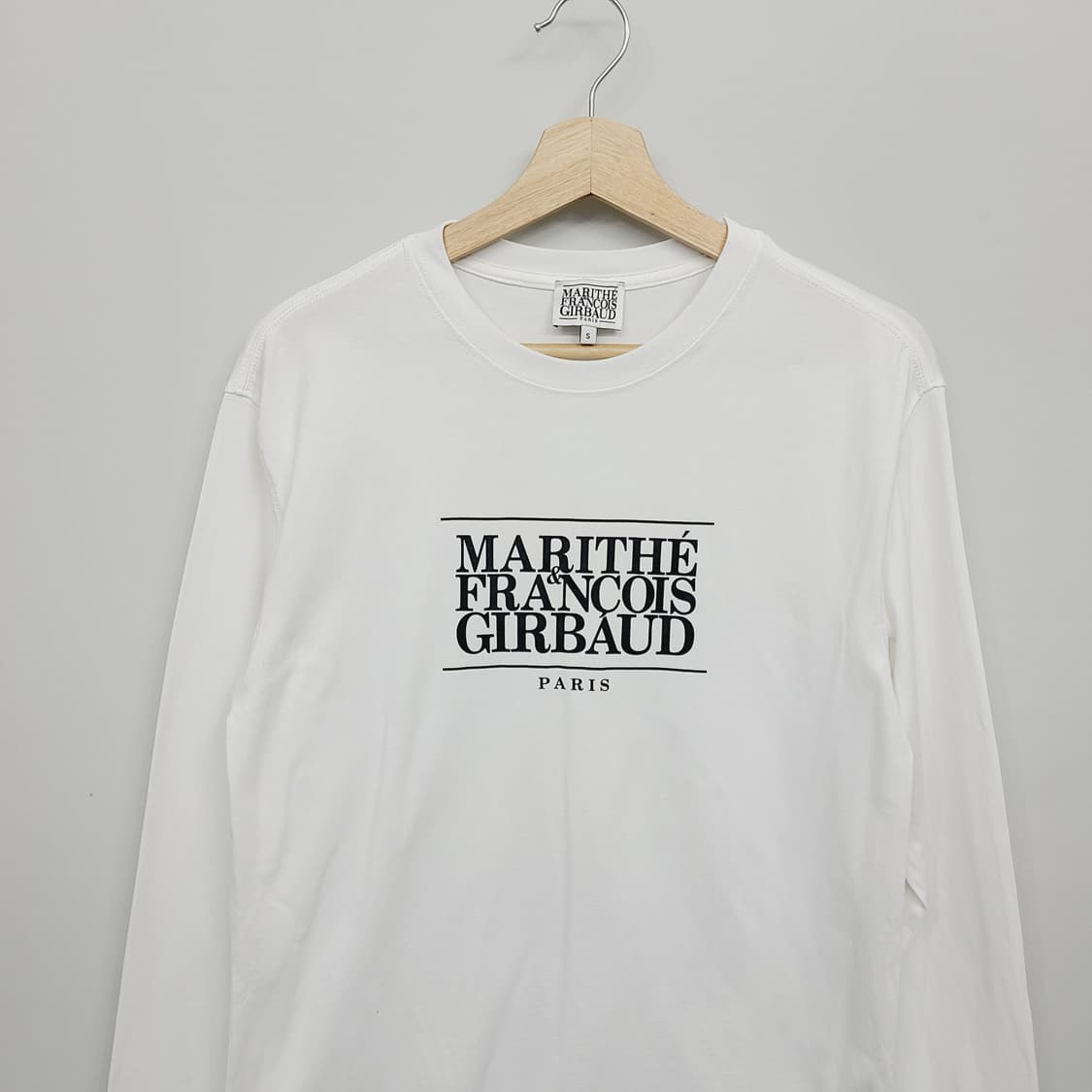 [정품] 마리떼 프랑소와 저버 클래식 로고 긴팔 티셔츠 화이트 S 상품이미지3