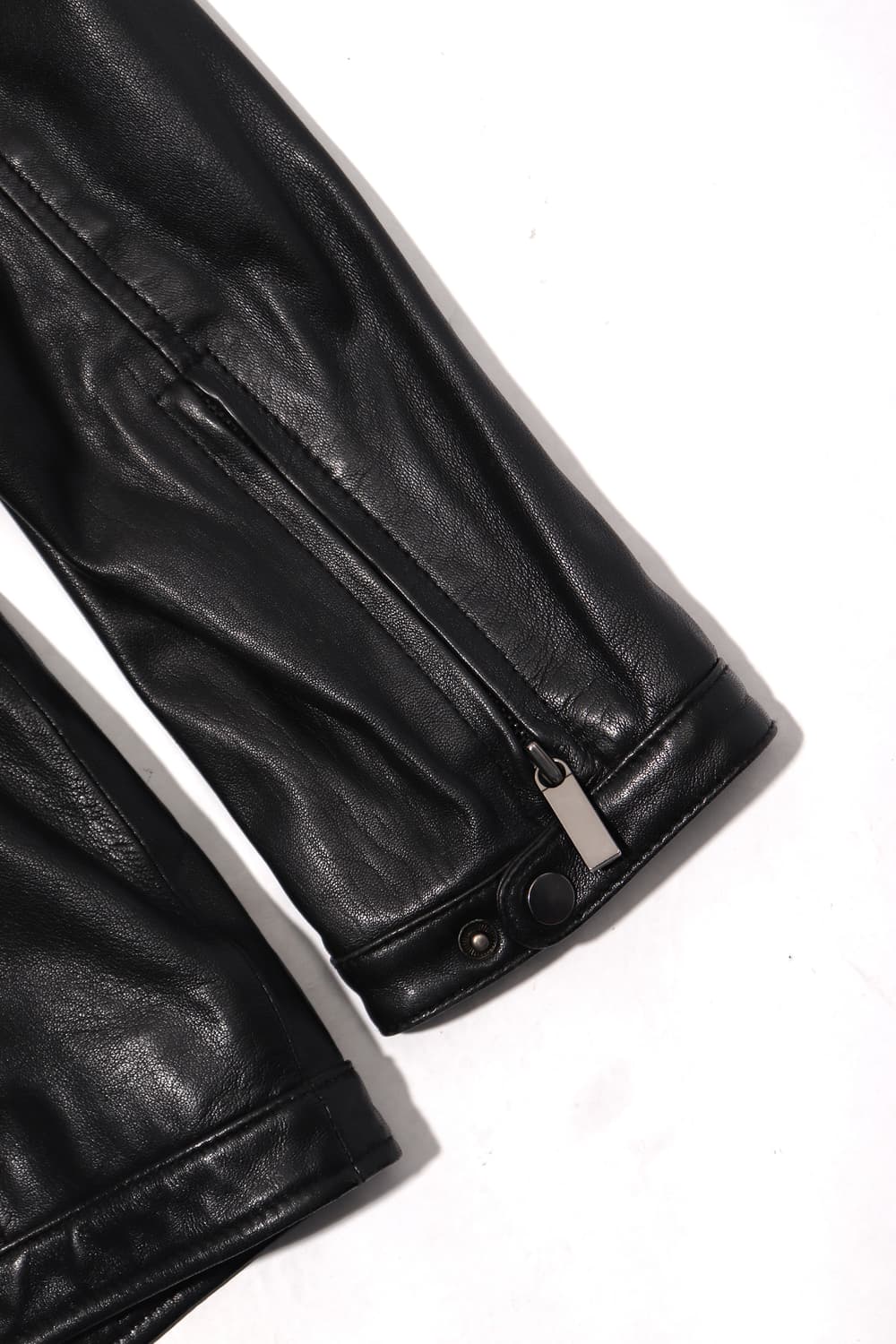 FIRST FASHION 버튼업 램스킨 재킷 size 95 상품이미지8