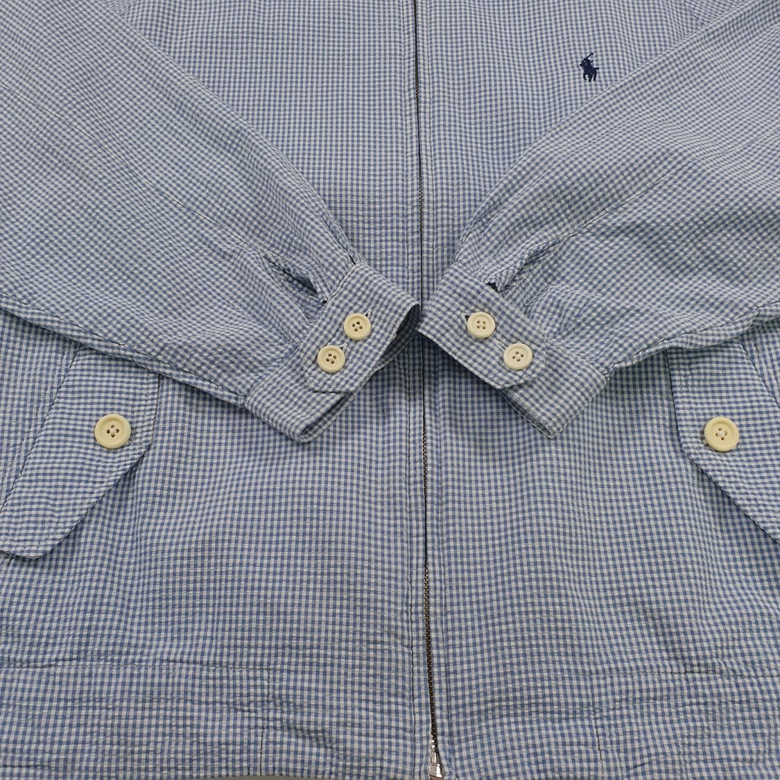 폴로 랄프로렌 체크 블루종 상품이미지4
