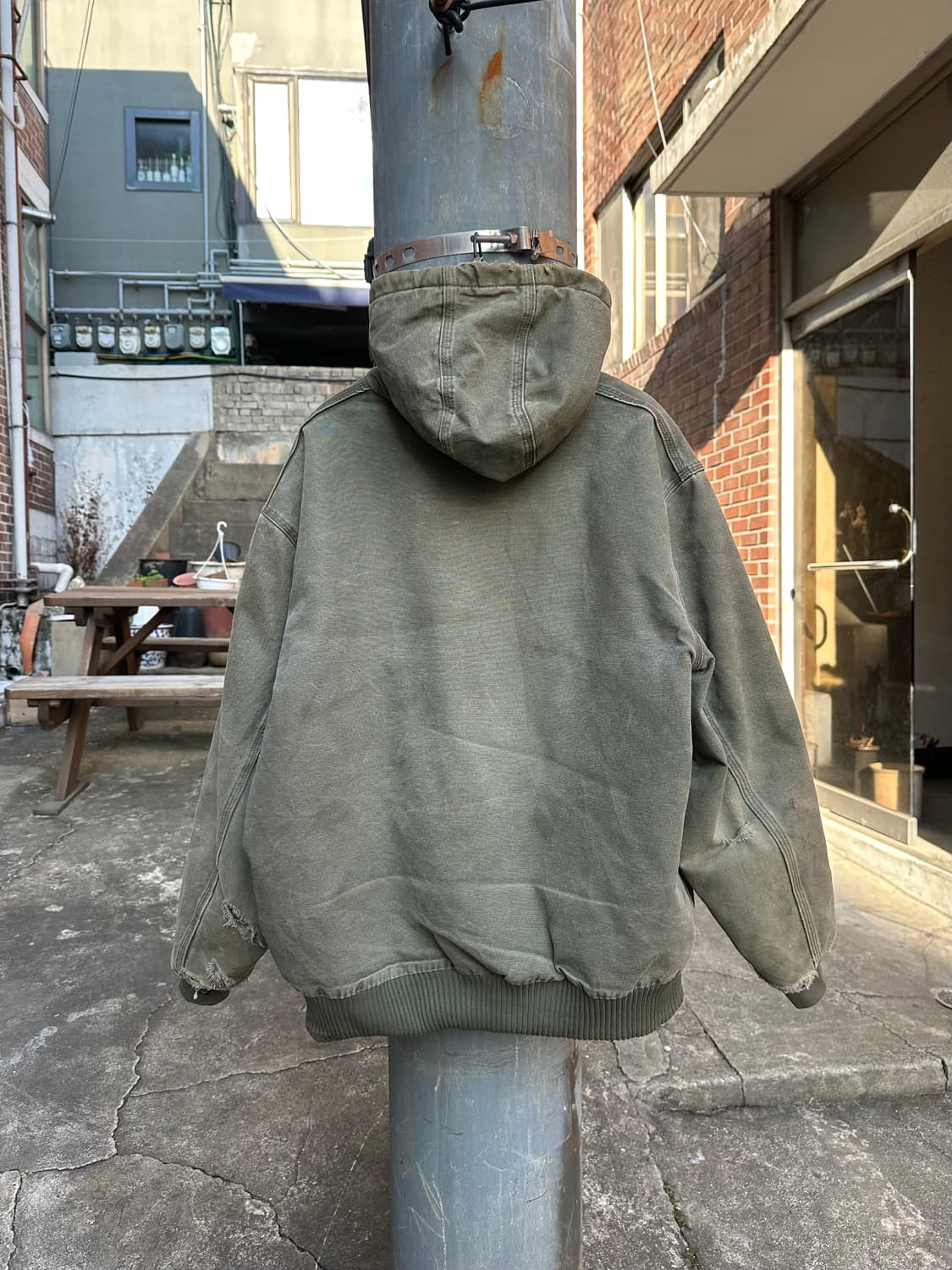 칼하트 디트로이트 덕 액티브 모스그린 워크자켓 J130 상품이미지2