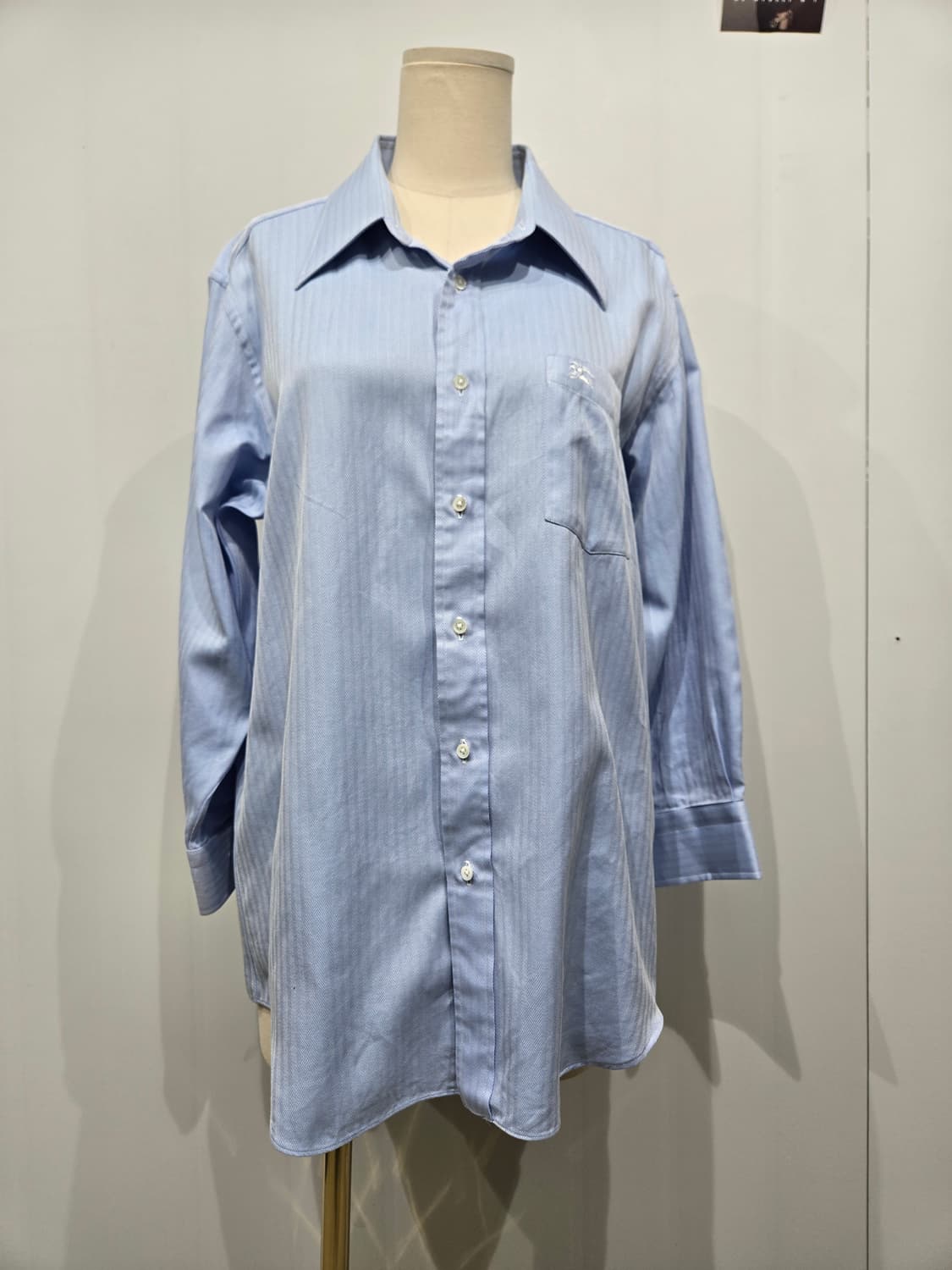 버버리 블루 스트라이프 셔츠 상품이미지1