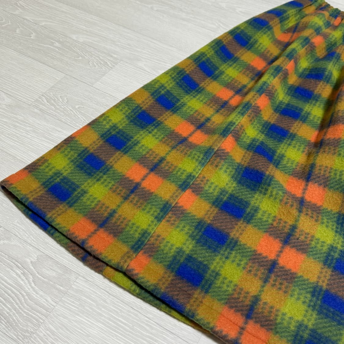 🍀 컬러 체크 밴딩 롱 스커트 🍀 상품이미지3