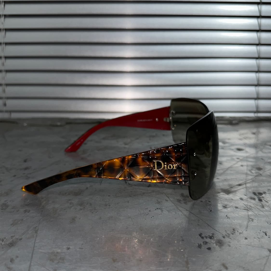 00s 디올 XL 치타 프린트 빅 선글라스 상품이미지4