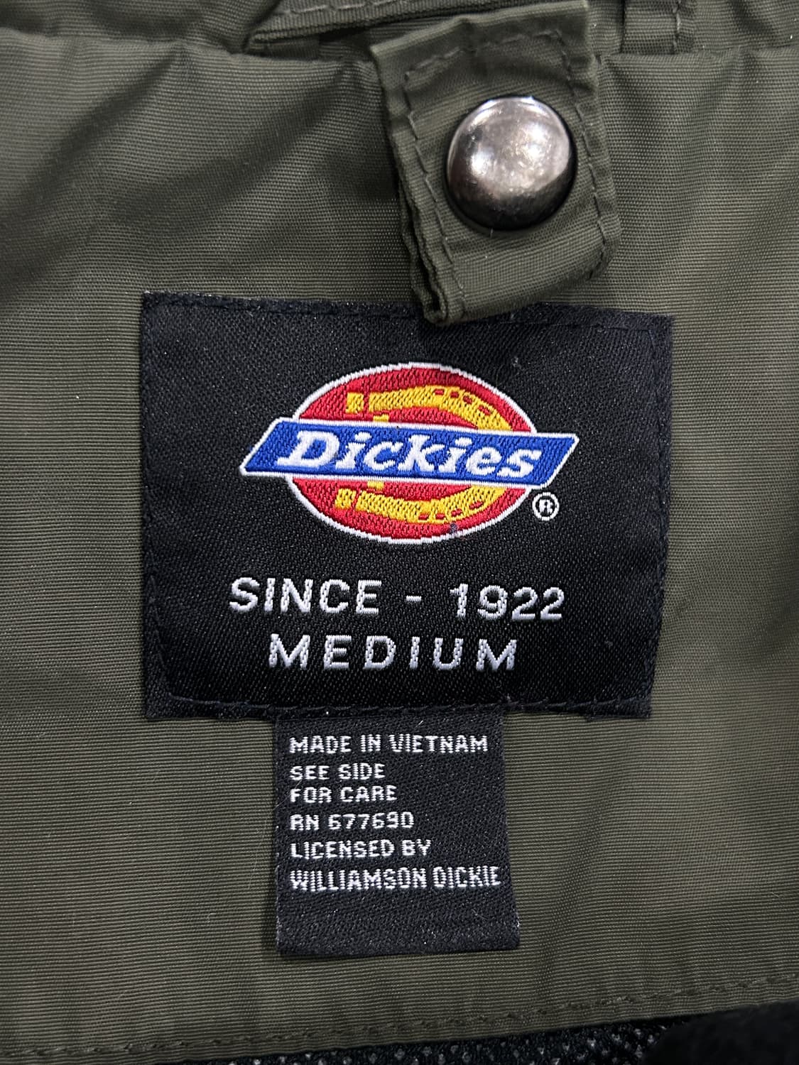 디키즈 카키 바람막이 집업 자켓 남성 M 상품이미지4