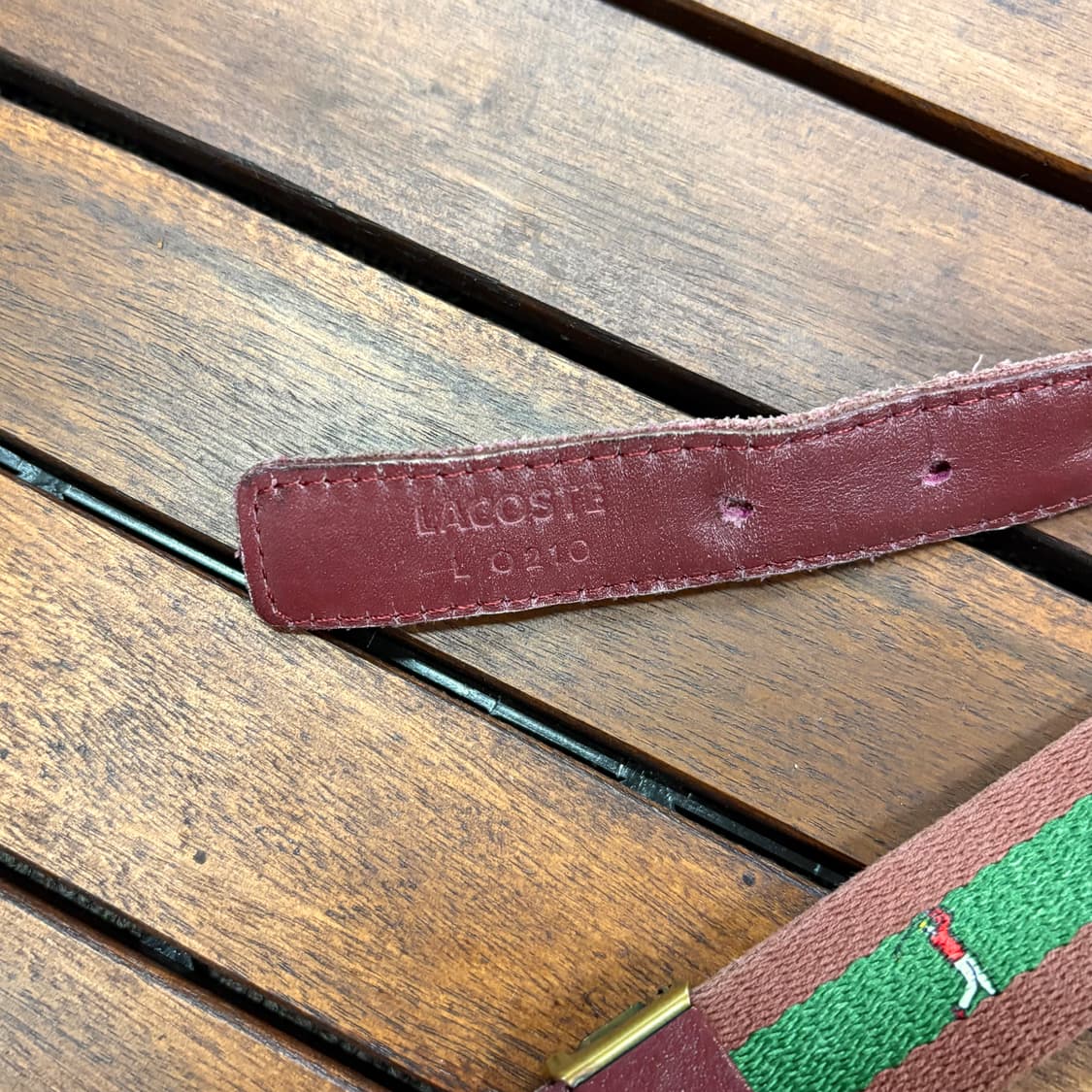 90s 라코스테 빈티지 골프 벨트 상품이미지4