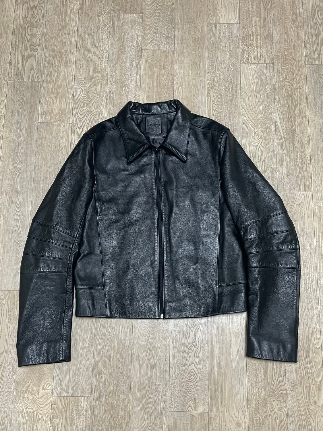 머듈 레더 자켓 블랙 1  상품이미지2