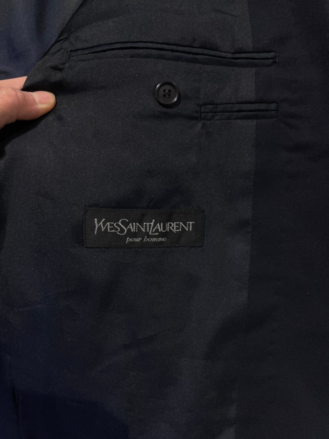 이브 생로랑 뿌르 옴므 다크 네이비 1B 금장 블레이저 상품이미지7