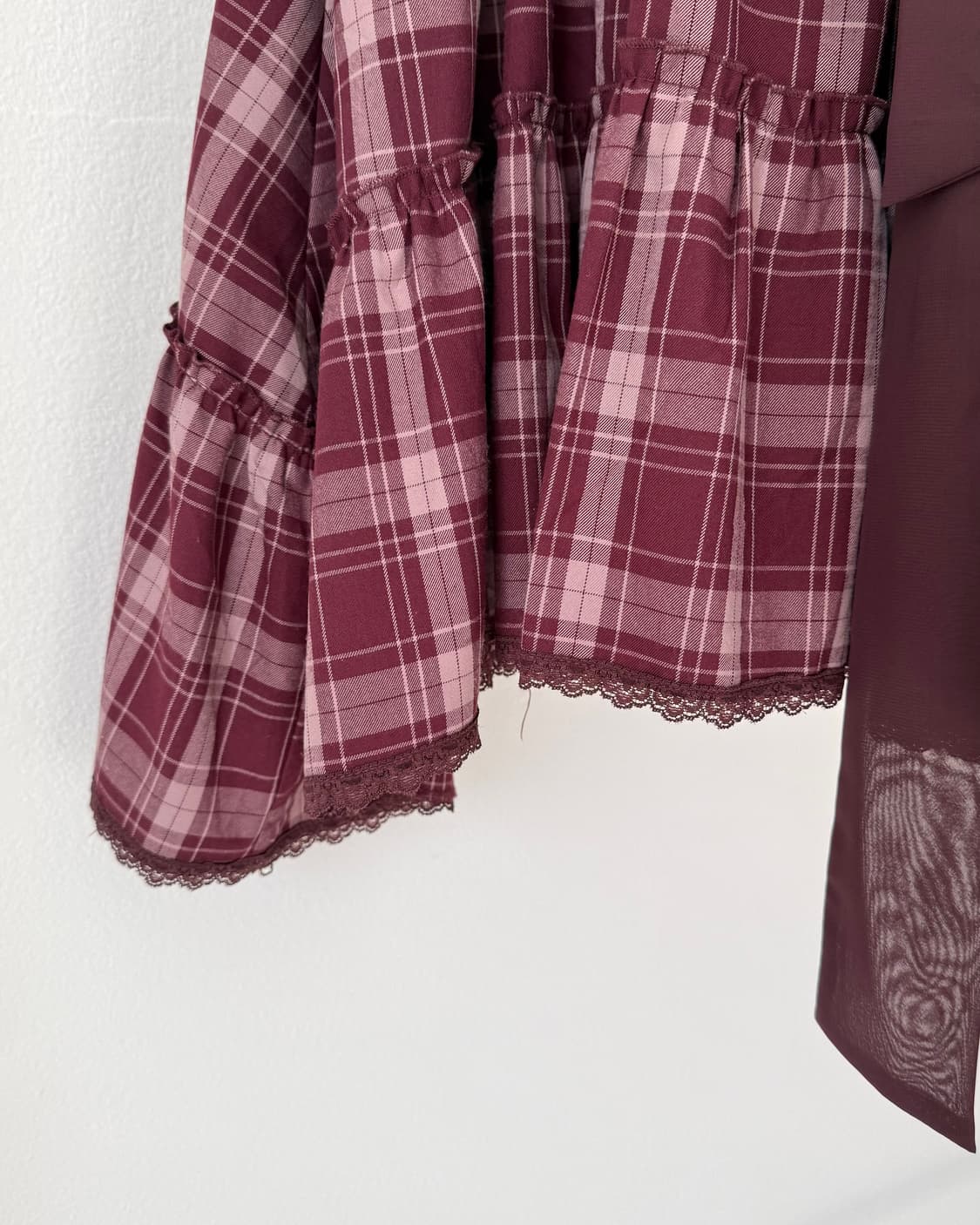 Axes femme 체크 스커트 상품이미지4