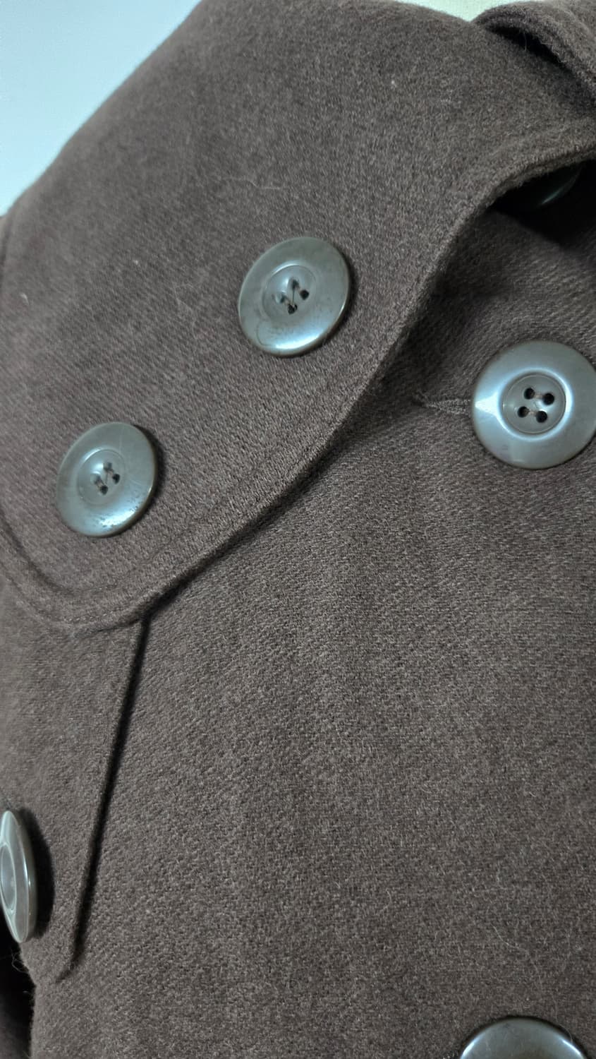 00s 아디다스 오리지널 브라운 울코트 상품이미지3